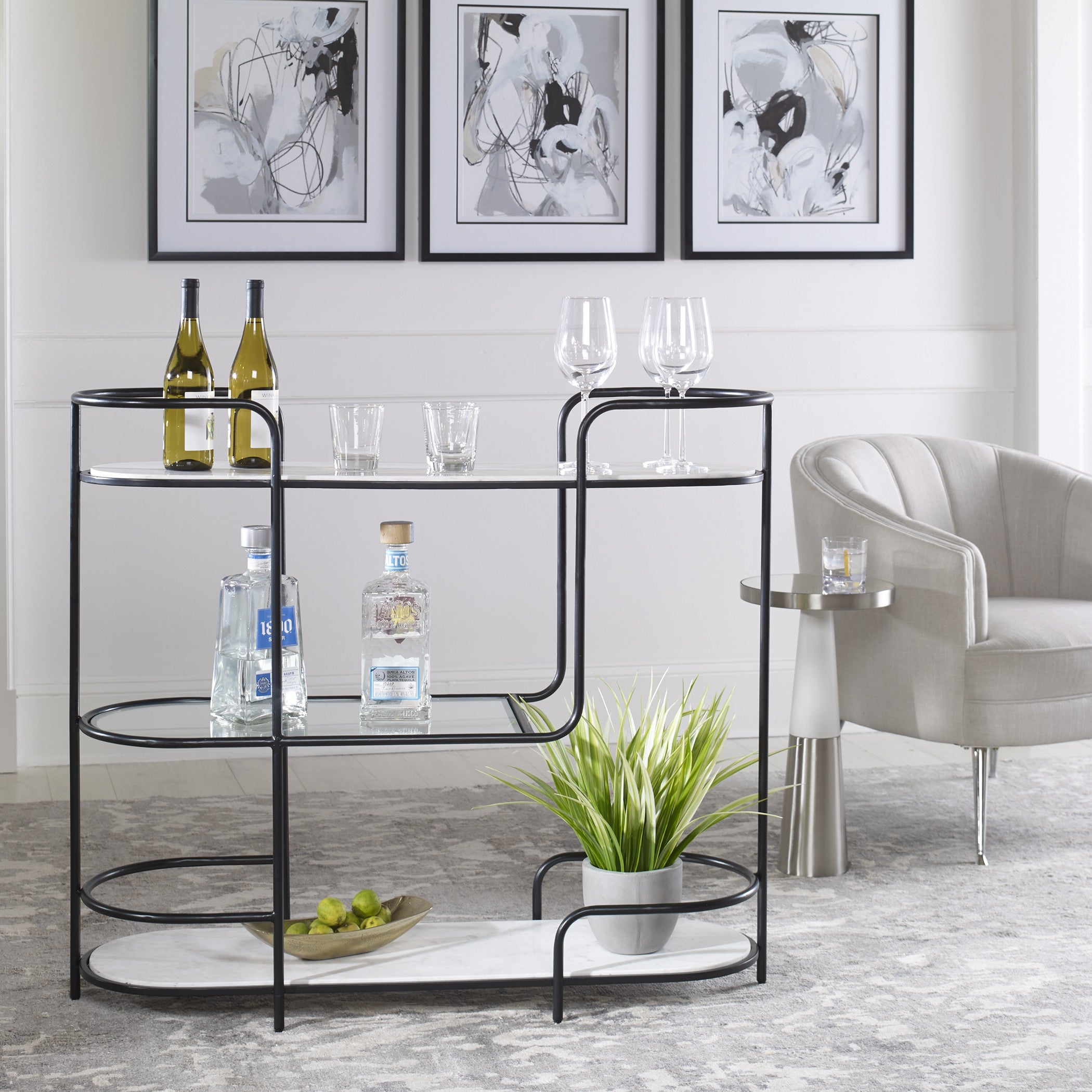 Trolley Bar Console by Uttermost