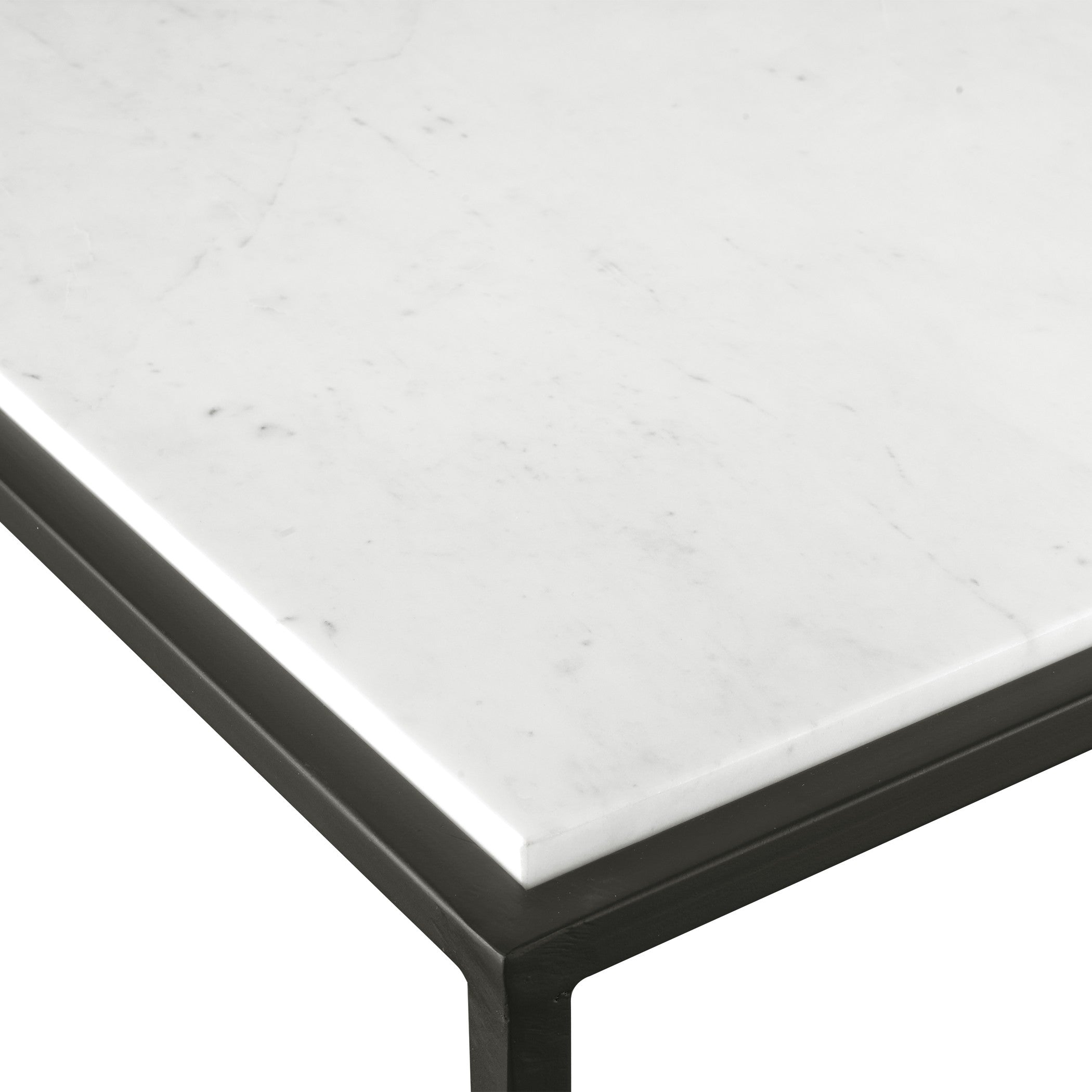 Vola Modern White Marble Coffee Table by Uttermost