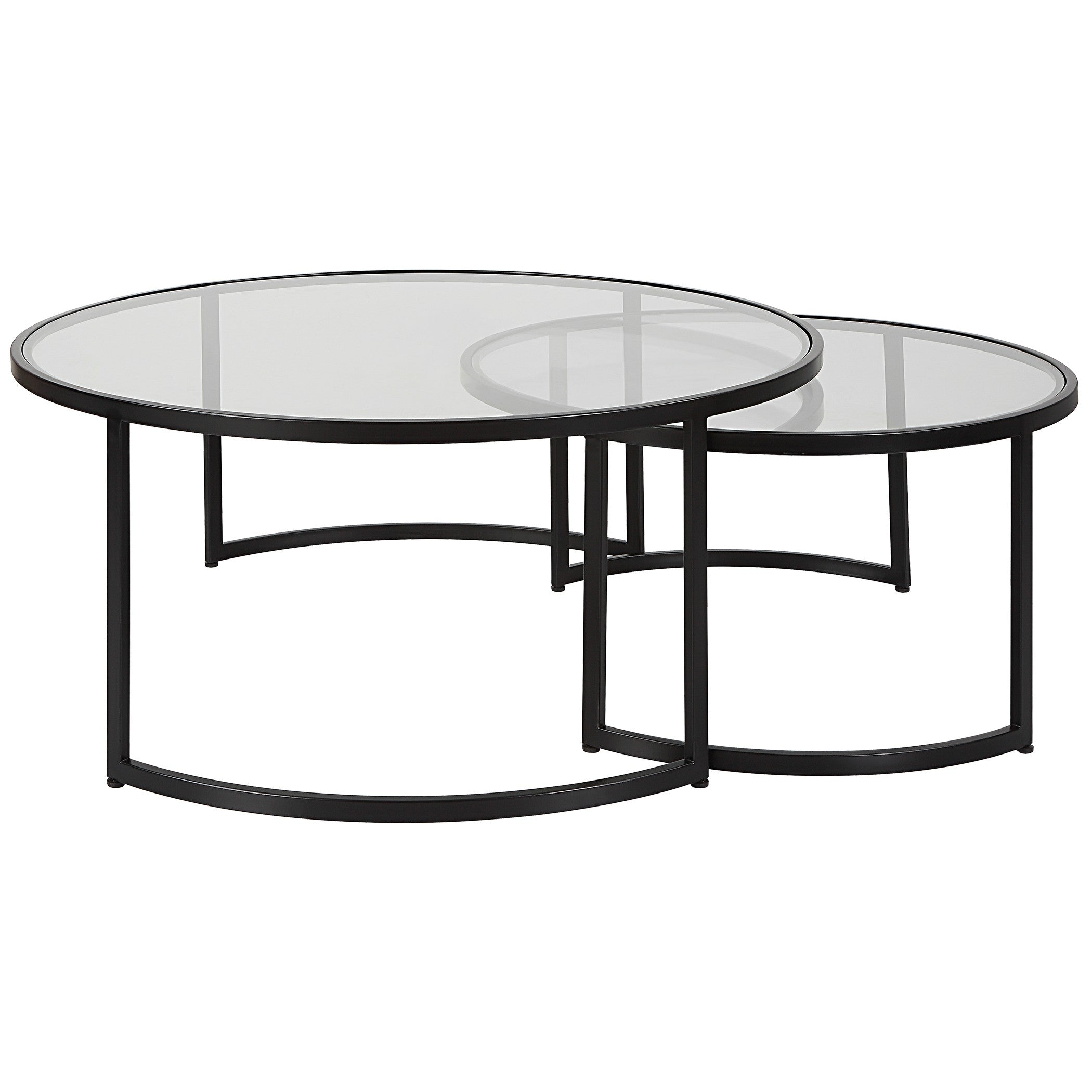 Rhea Black Nesting Coffee Tables - Set of 2 by Uttermost