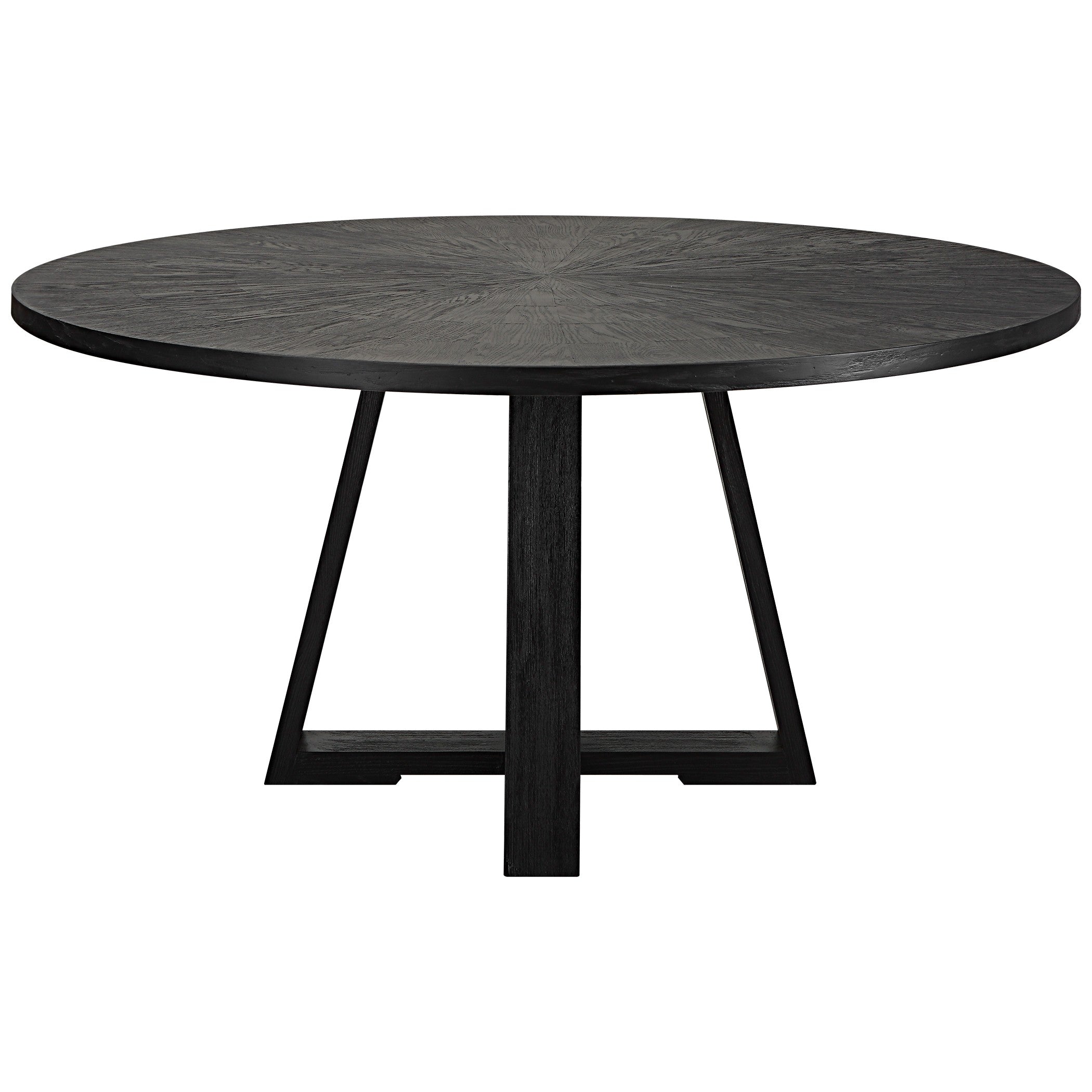 Gidran Round Black Dining Table by Uttermost