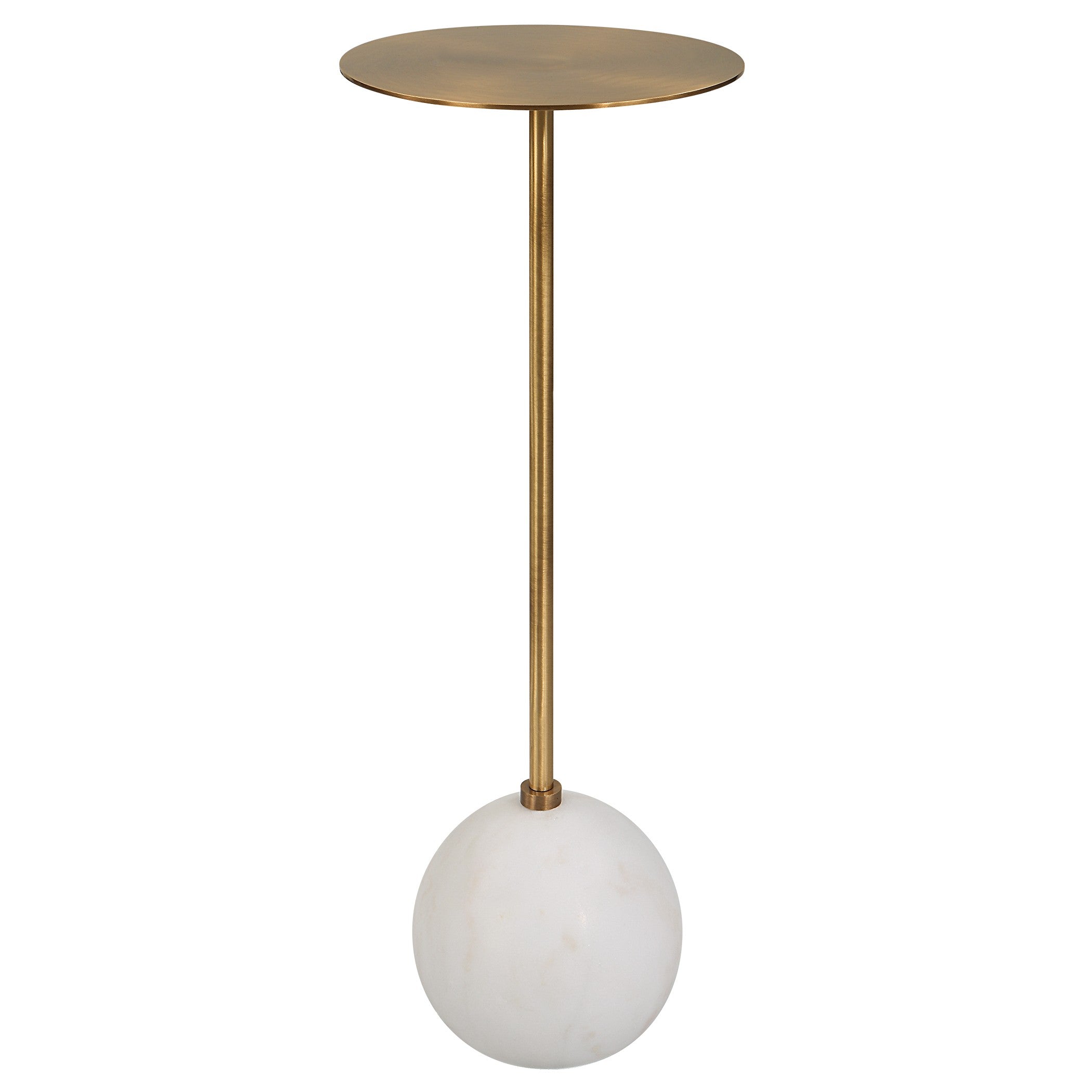 Gimlet White Drink Table by Uttermost