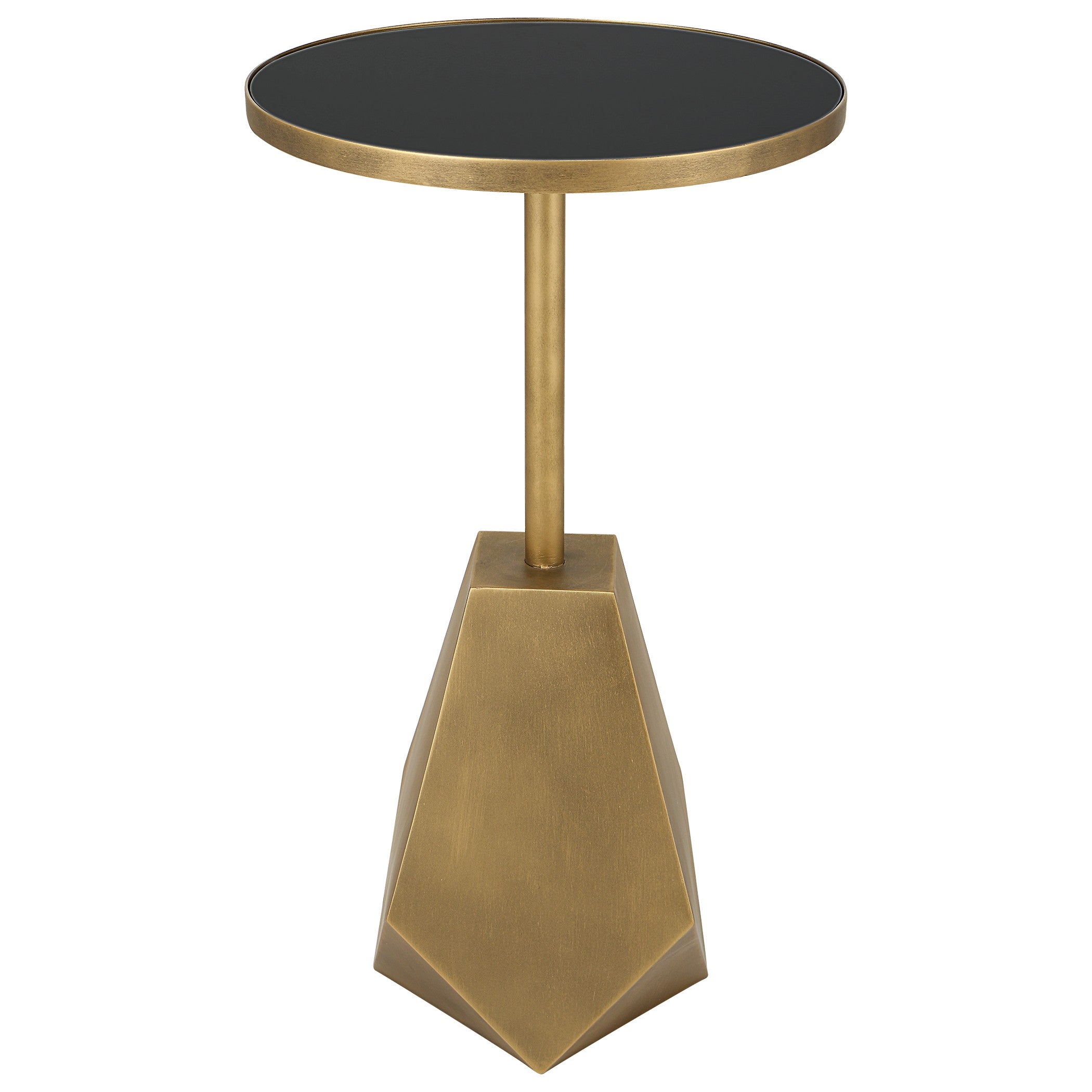 Comet Geometric Bronze Accent Table by Uttermost