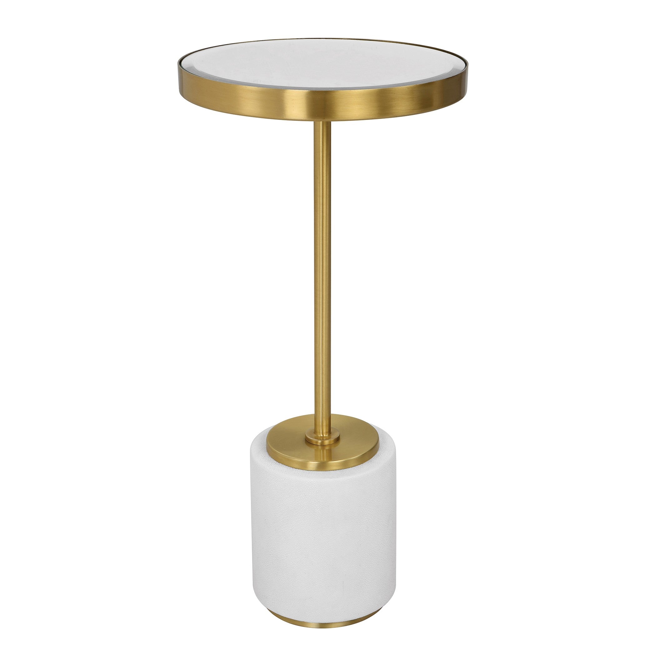 Laurier White Drink Table by Uttermost