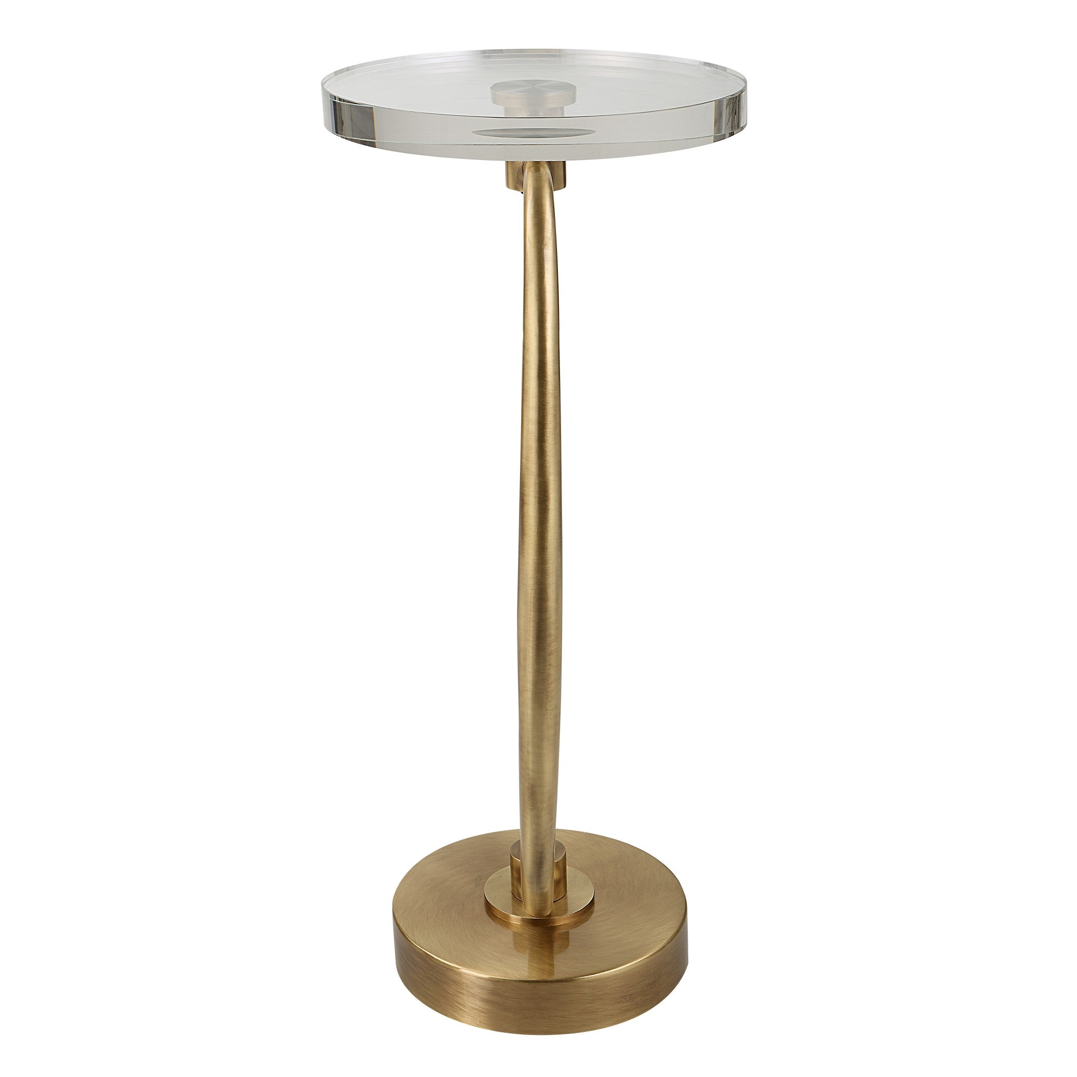 Waveney Brass Drink Table by Uttermost