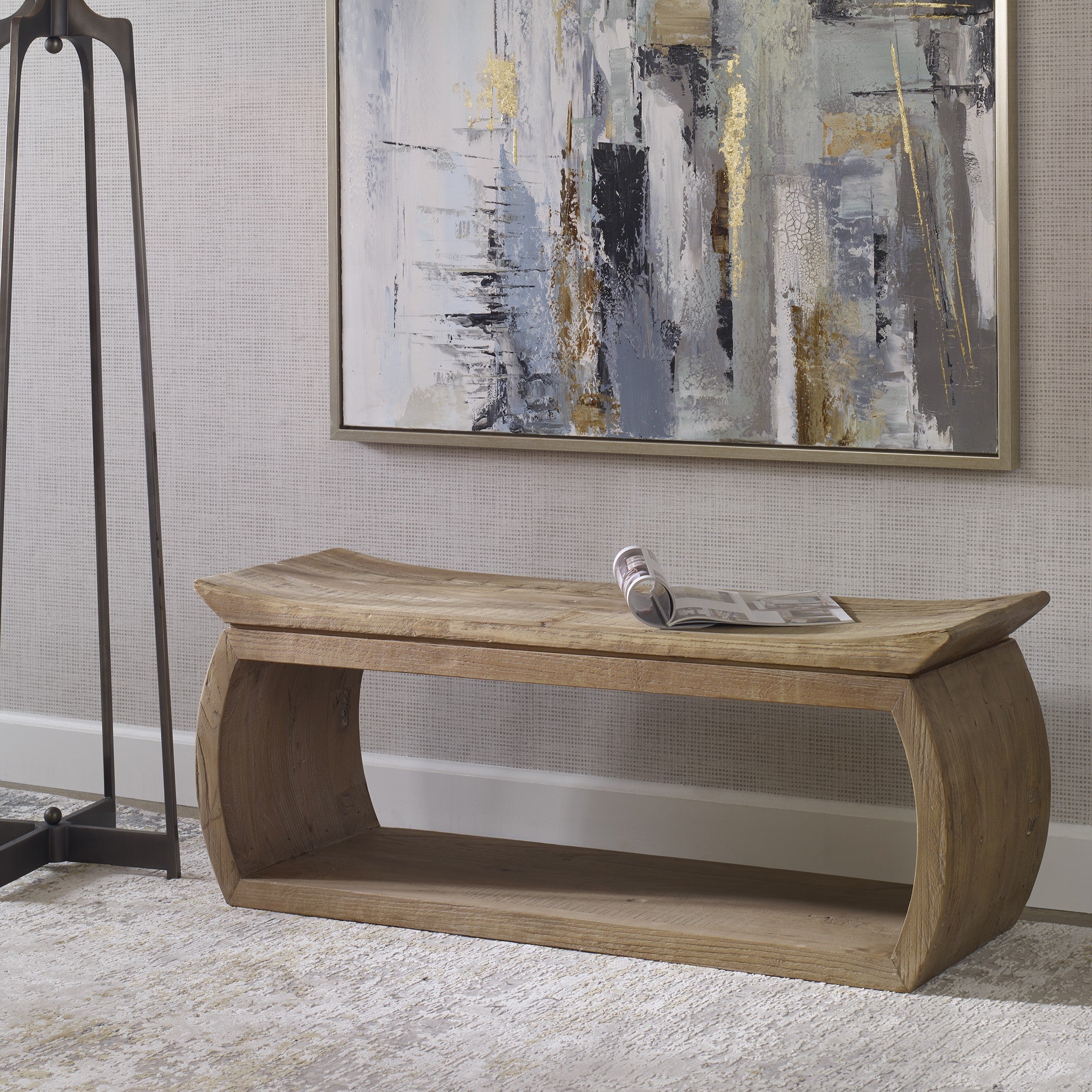 Connor Reclaimed Wood Bench by Uttermost