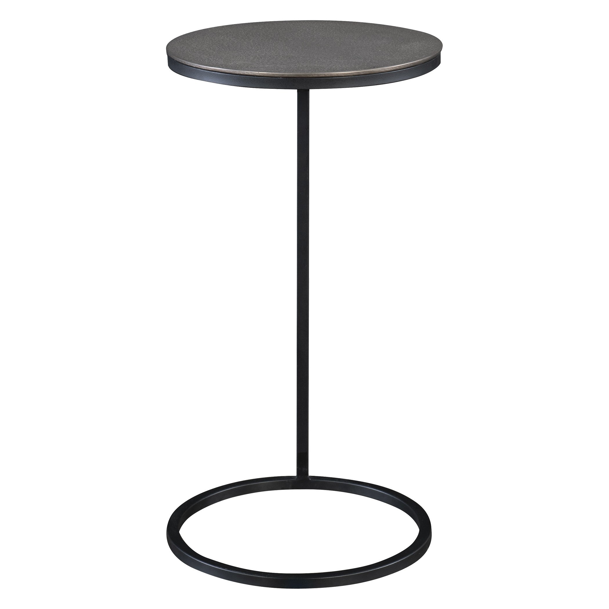 Brunei Nickel Accent/Drink Table by Uttermost