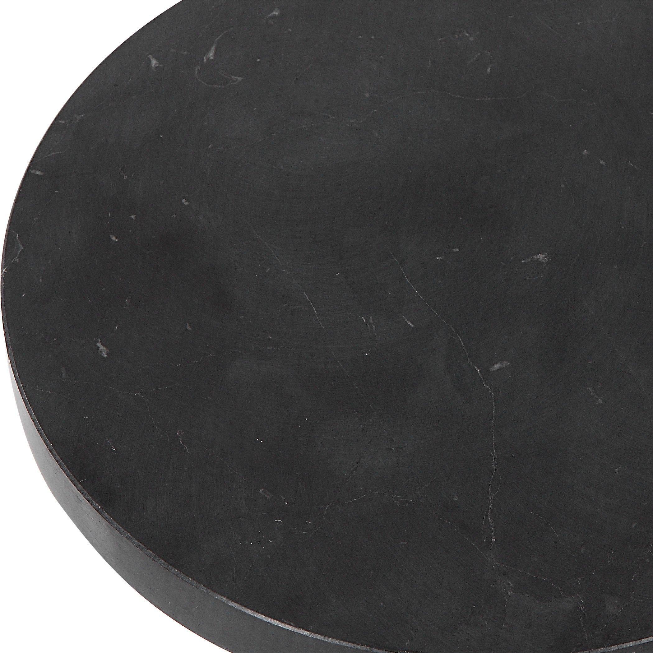 Bead Black Marble Drink Table by Uttermost