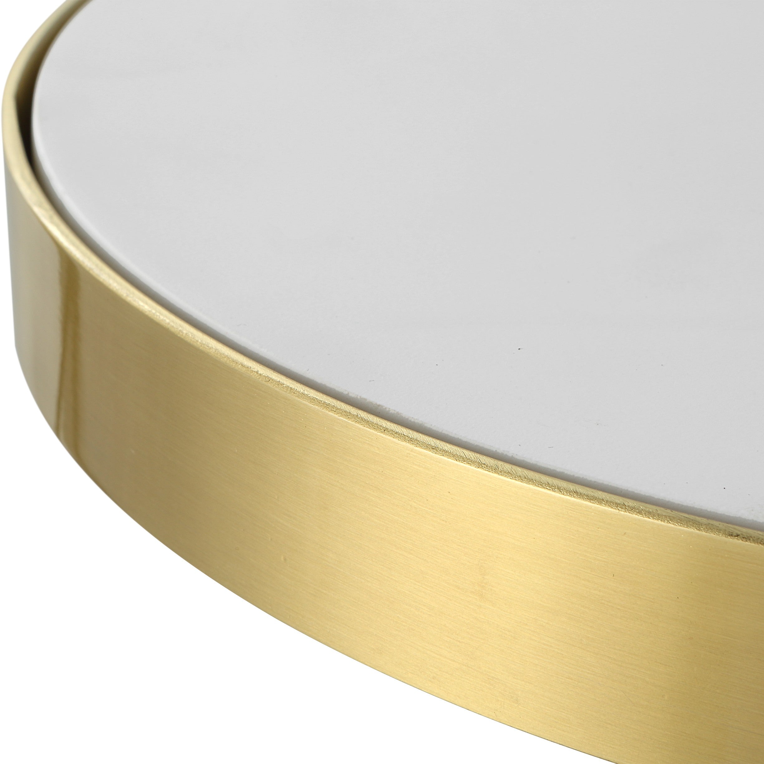 Apex White Concrete Accent Table by Uttermost
