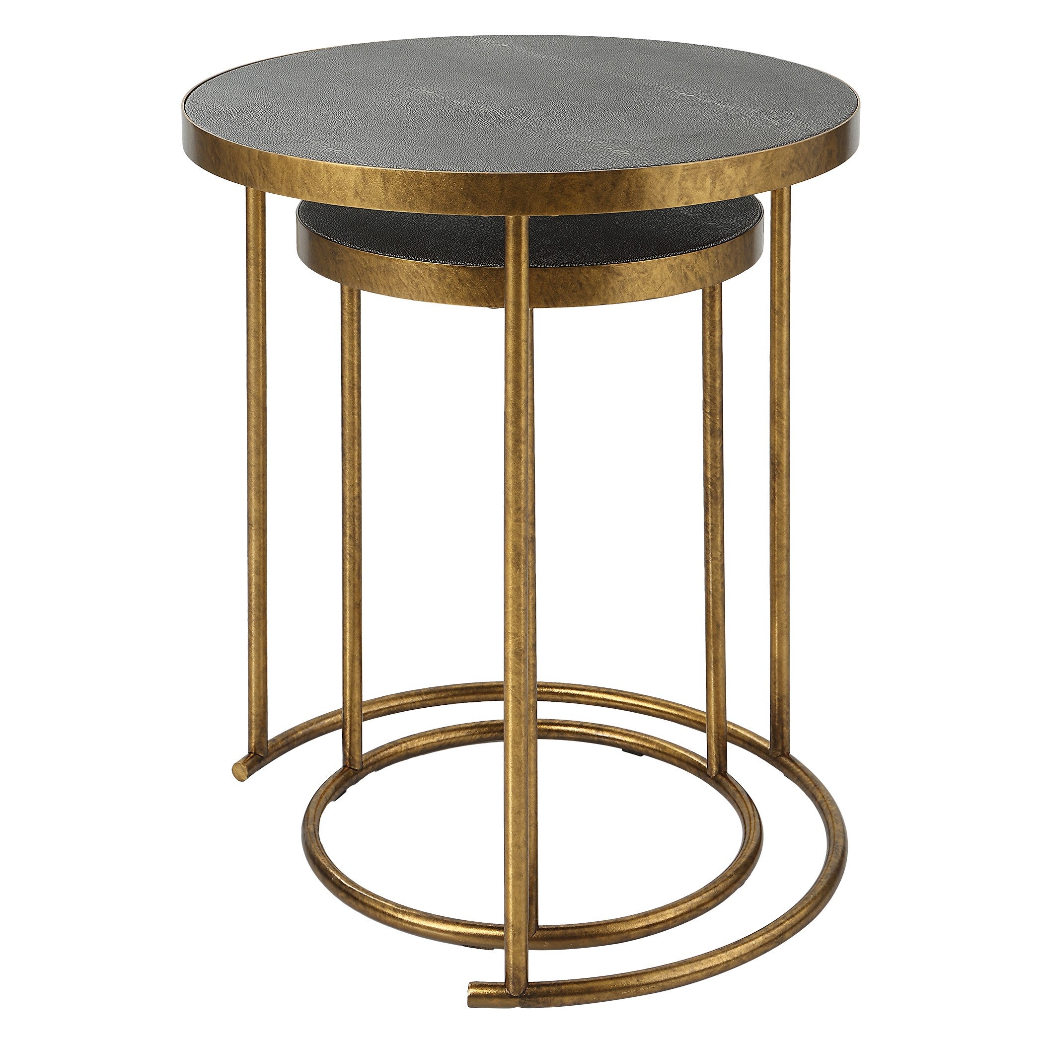Aragon Brass Nesting Tables - Set of 2 by Uttermost