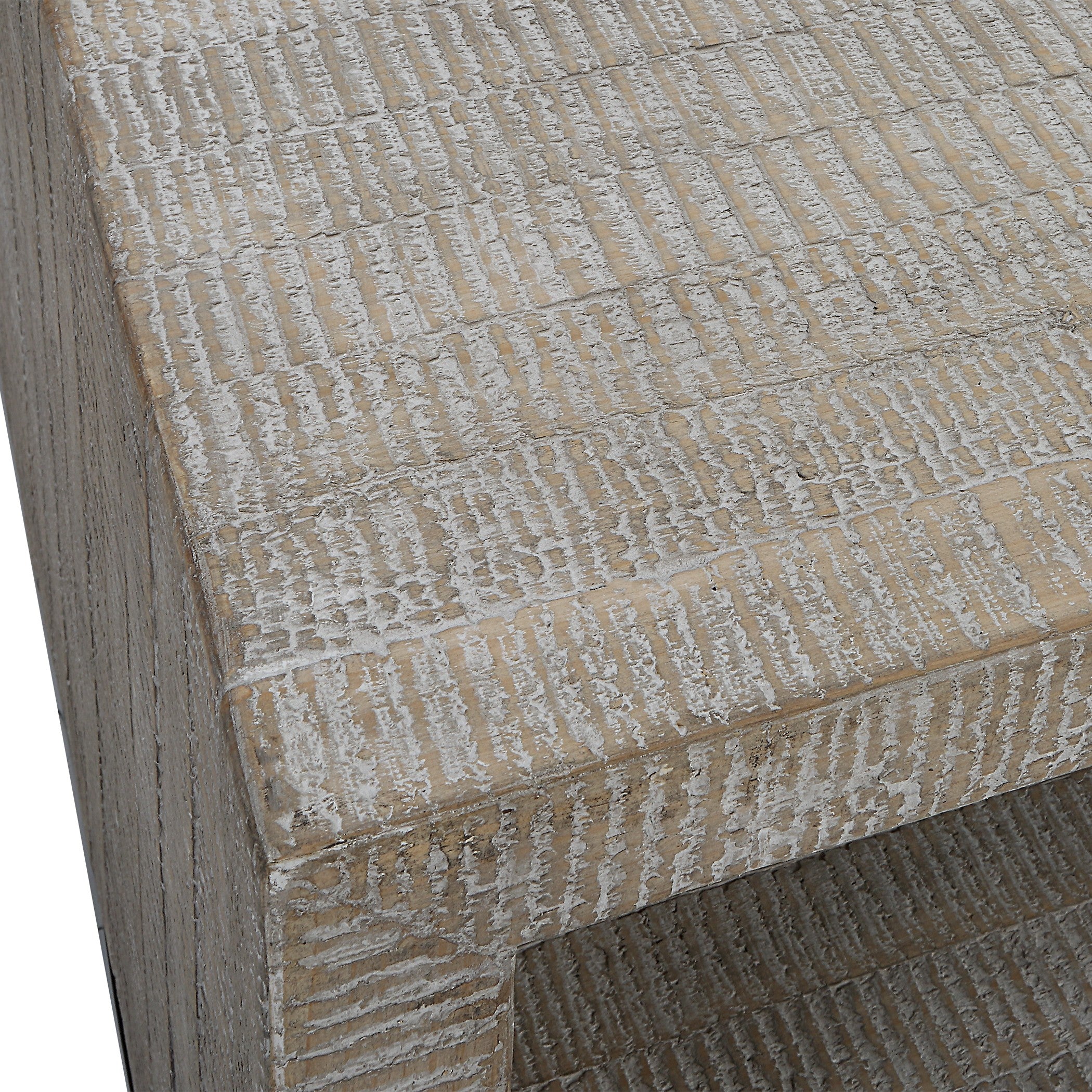 Bosk White Washed Coffee Table by Uttermost