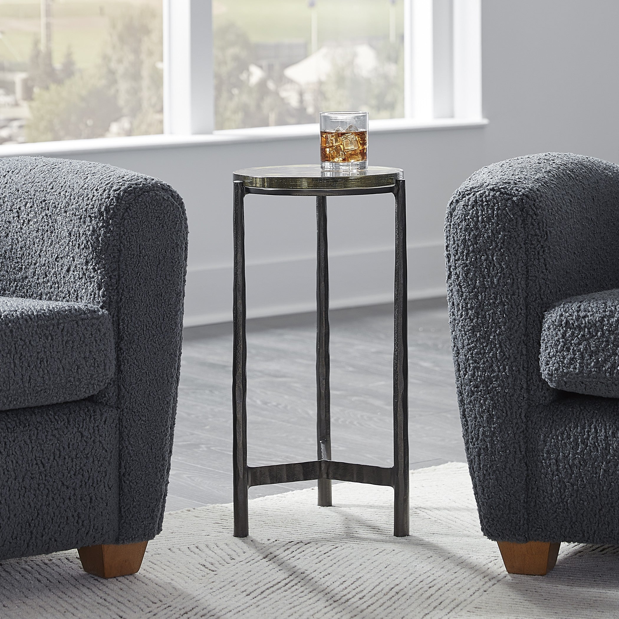 Eternity Iron & Glass Accent Table by Uttermost