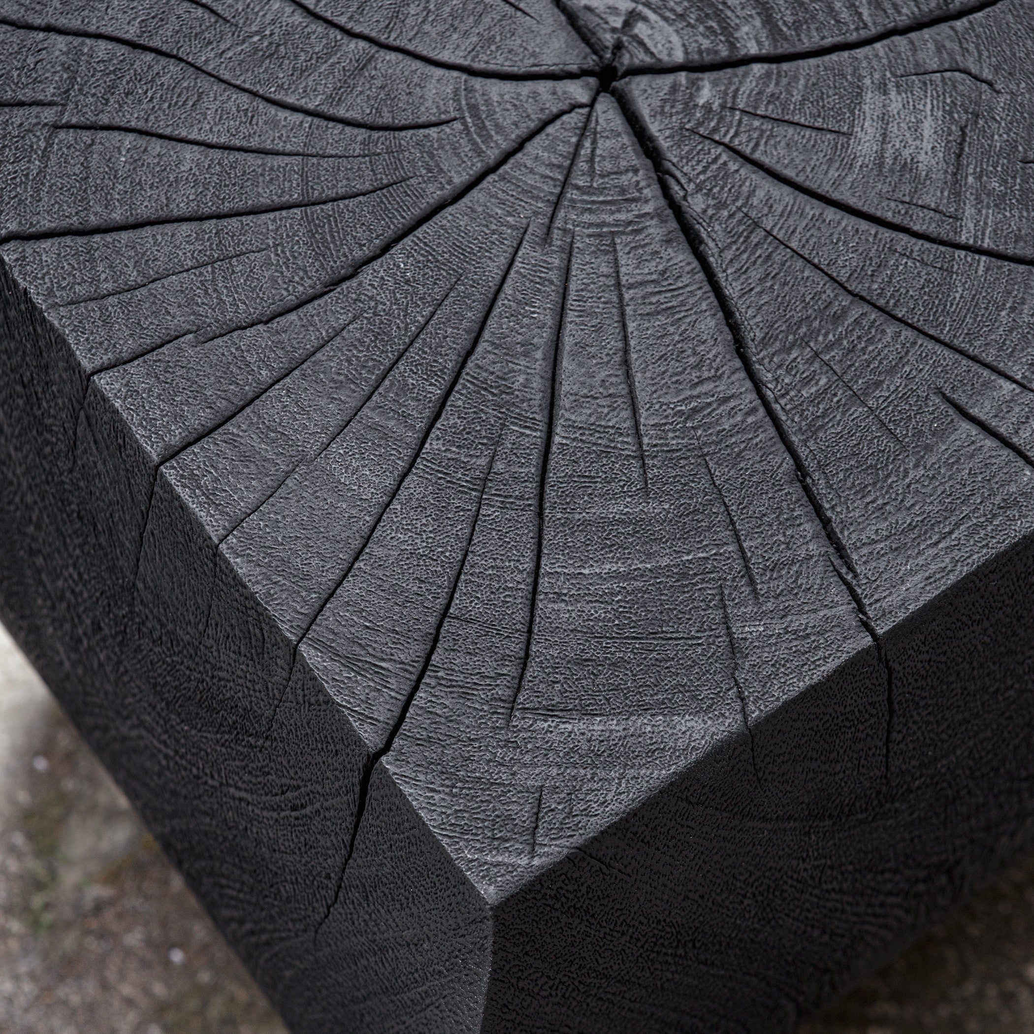 Grove Black Wooden Accent Stool by Uttermost