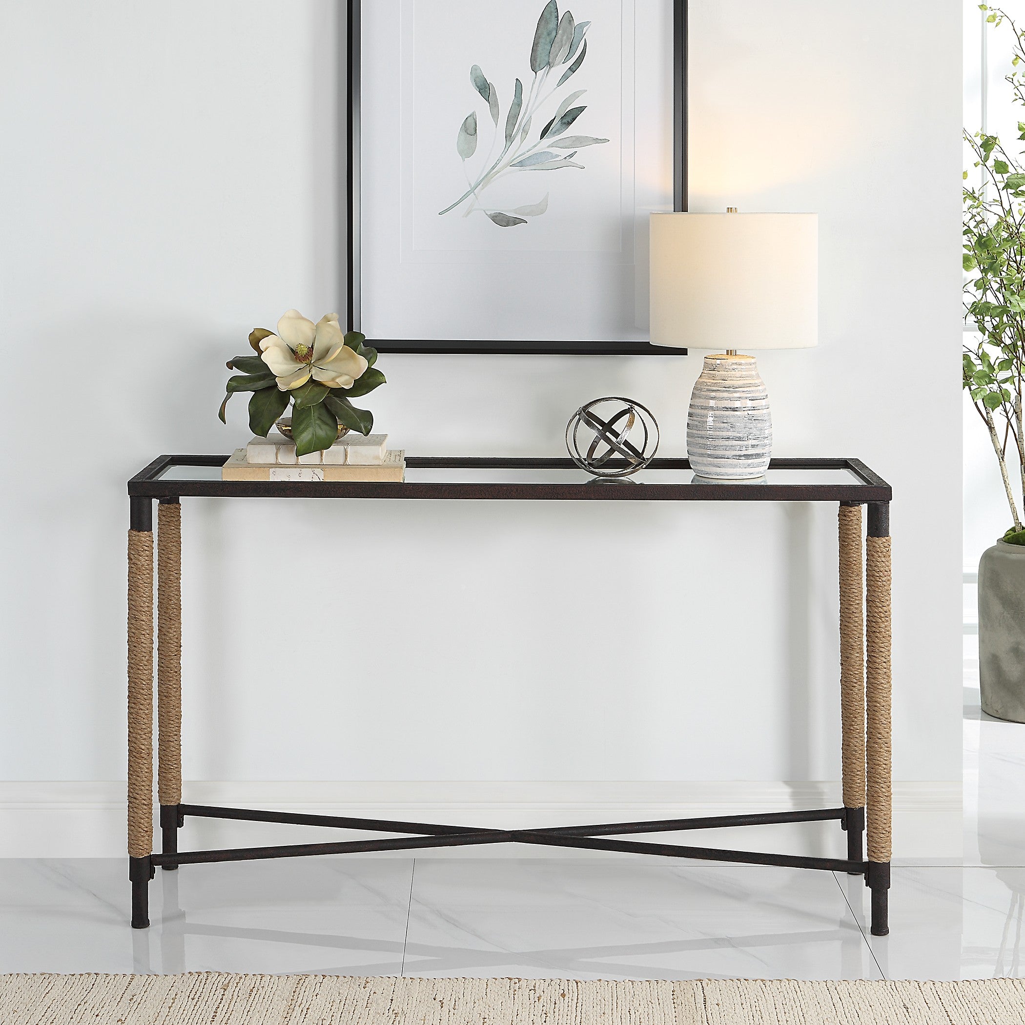 Braddock Coastal Console Table by Uttermost