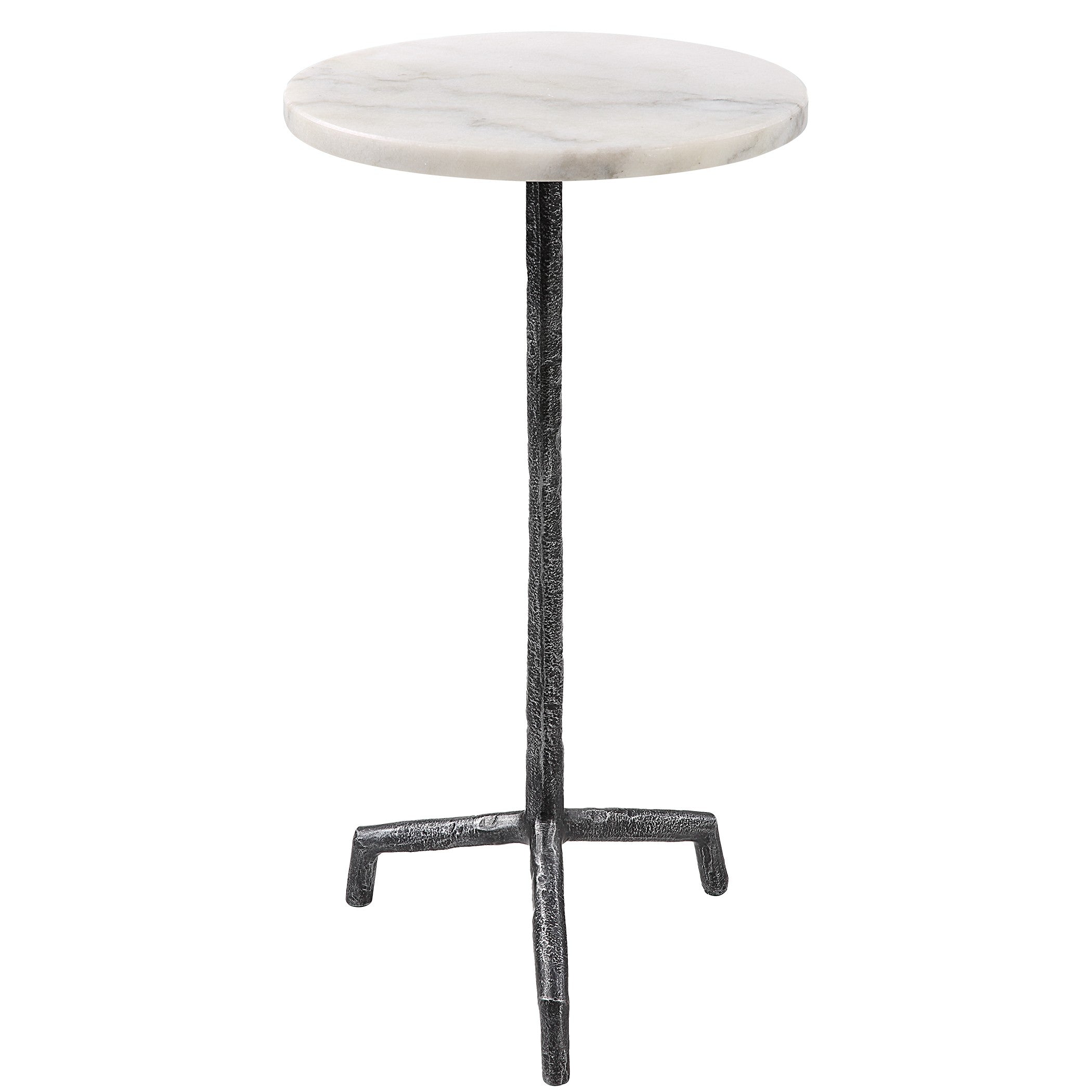 Puritan White Marble Drink Table by Uttermost