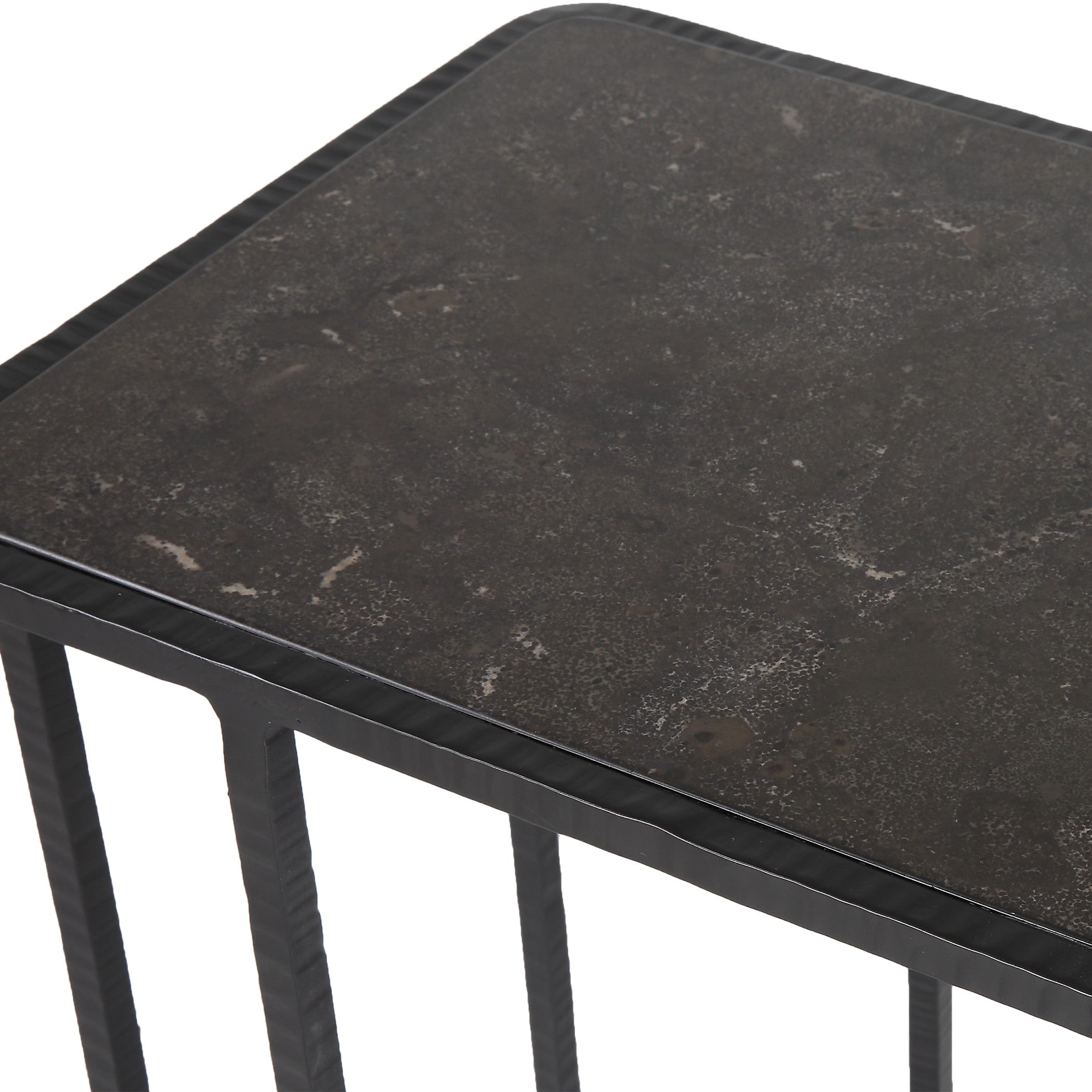 Cavern Stone & Iron Accent Table by Uttermost