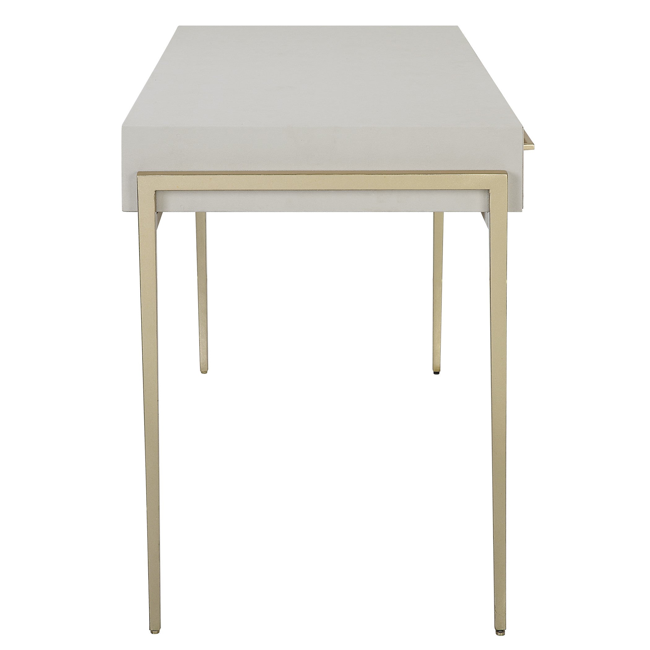 Jewel Modern Desk in White by Uttermost