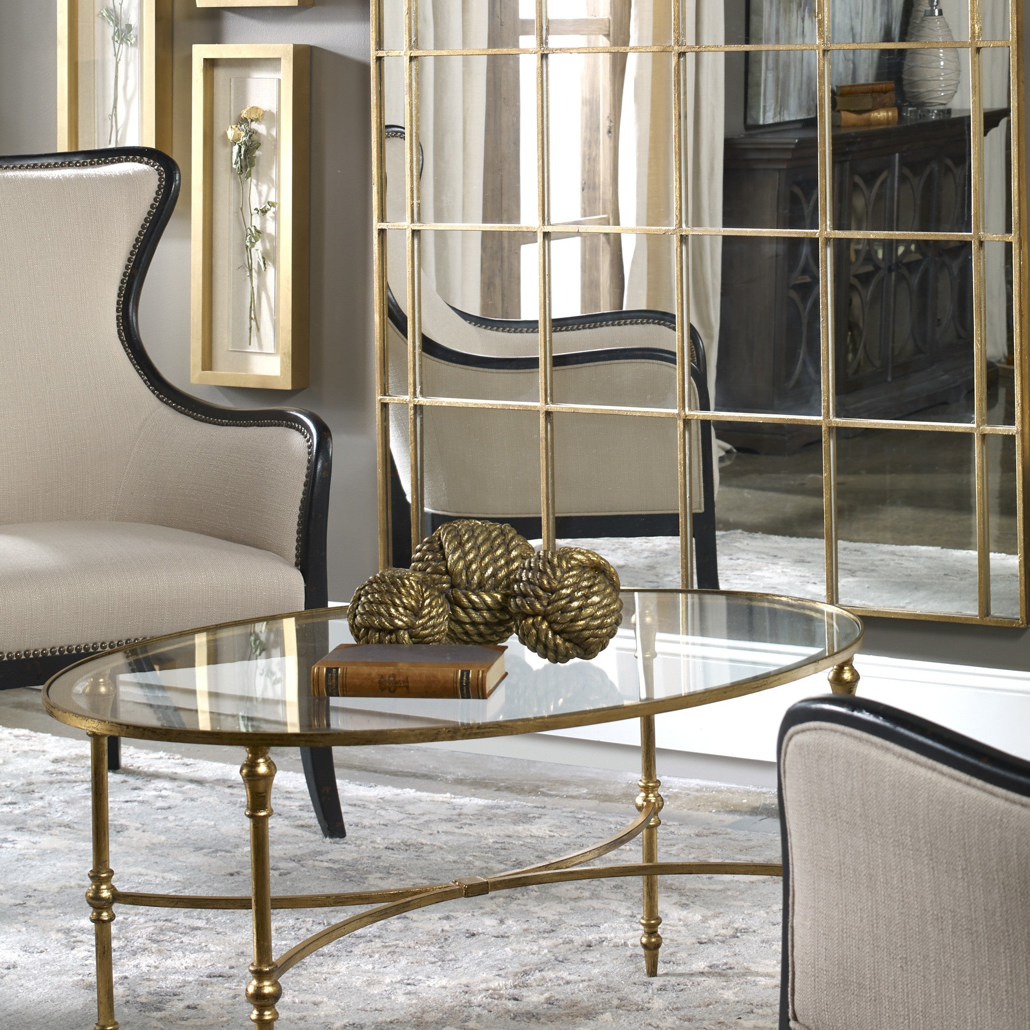 Vitya Glass Coffee Table by Uttermost