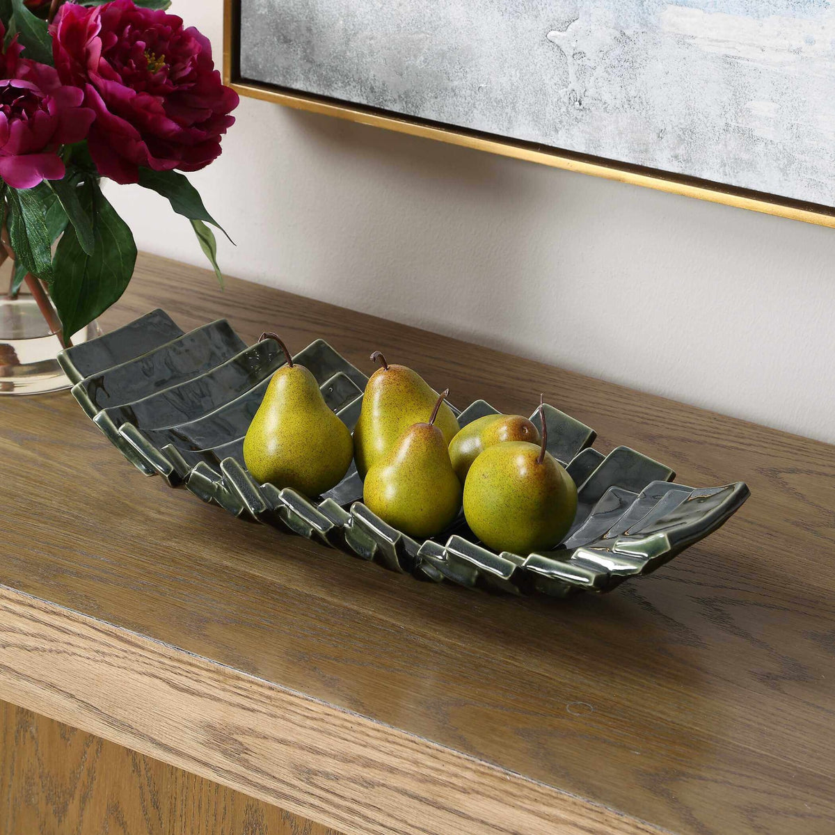 Harbor Ridge Olive Green Bowl Uttermost