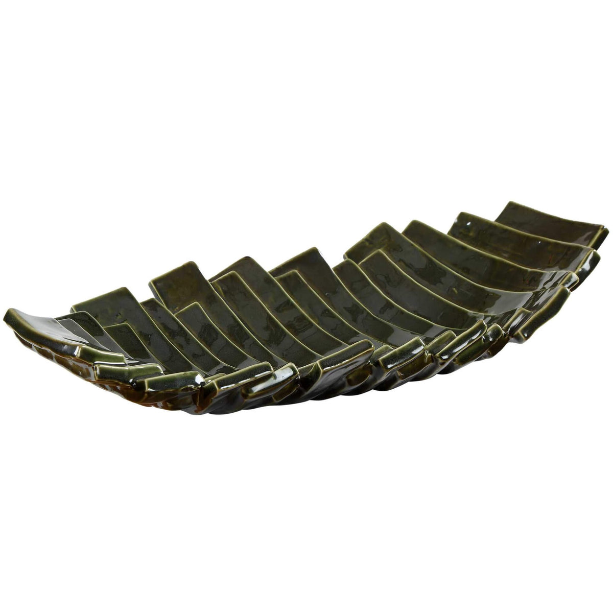 Harbor Ridge Olive Green Bowl Uttermost