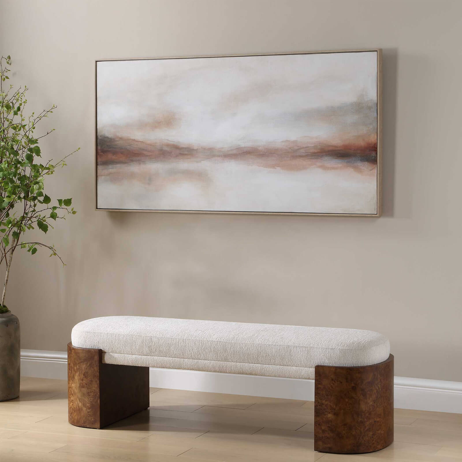 Haze In The Horizon Landscape Painting by Uttermost