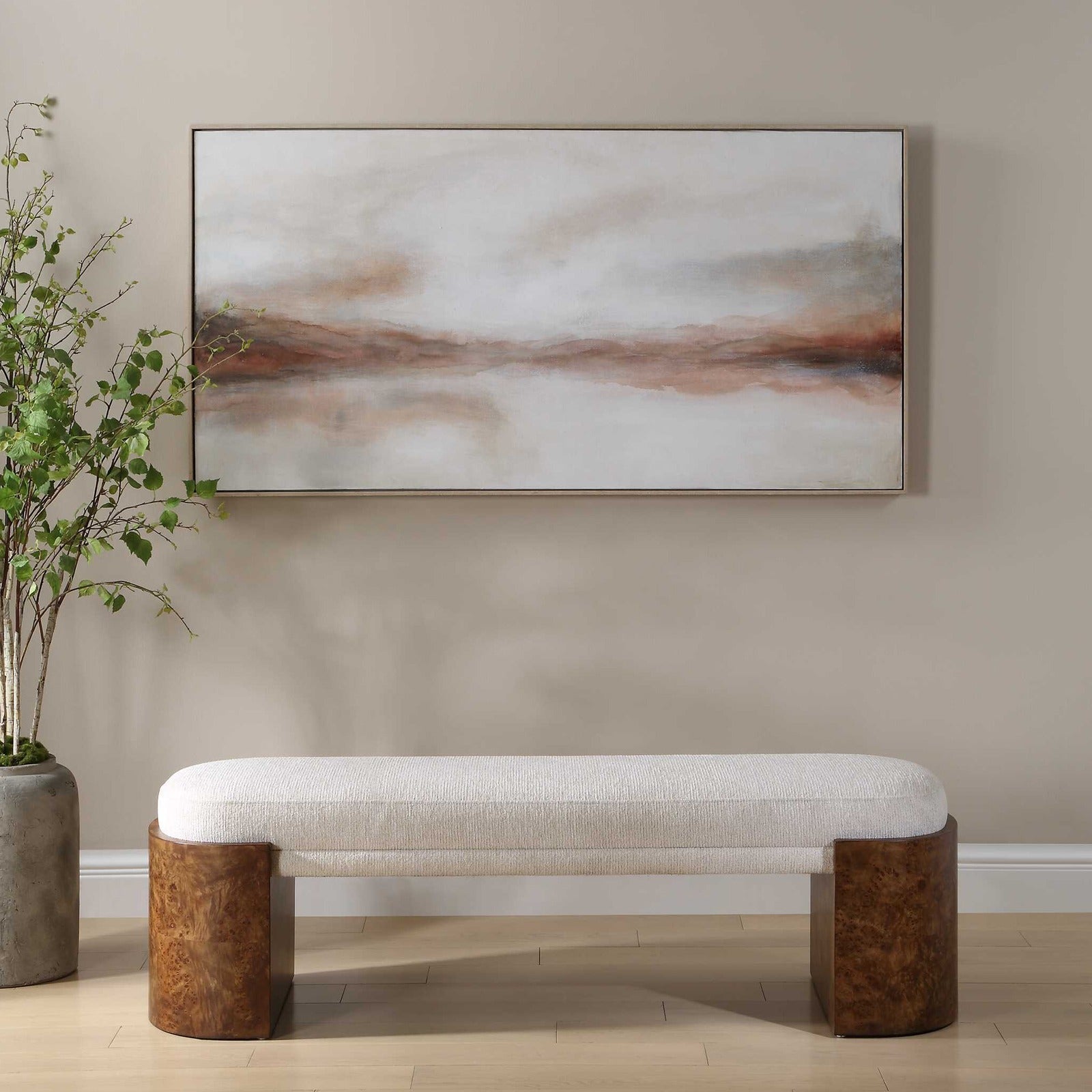 Haze In The Horizon Landscape Painting by Uttermost