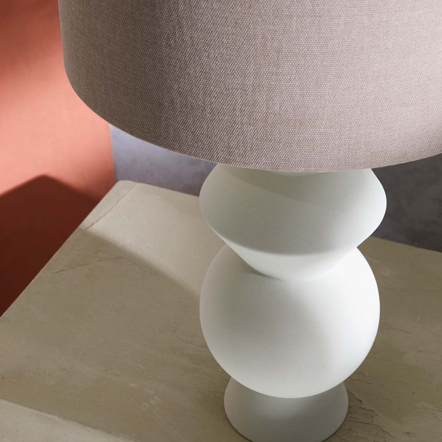 Fero White Table Lamp by Heathfield & Co