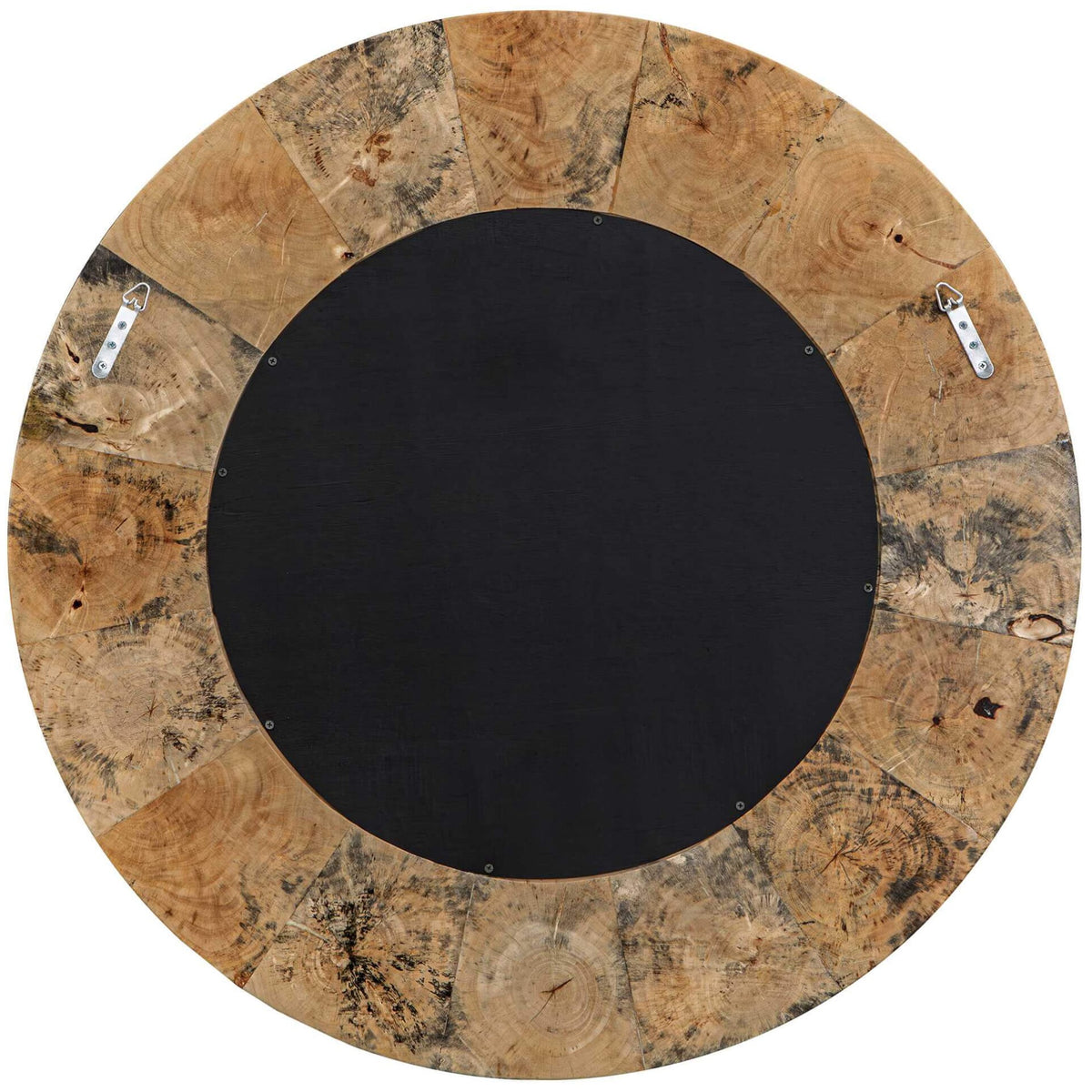 Hiram Round Wood Mirror Uttermost