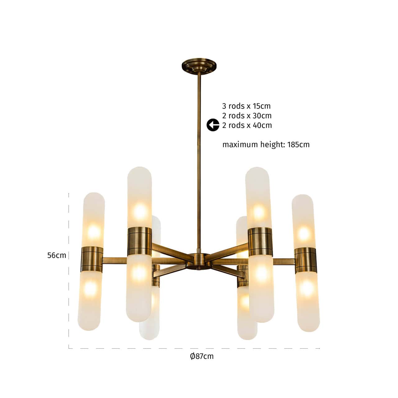 Tricon Bronze Pendant Light by Richmond Interiors