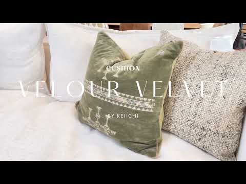 Velour Velvet Cushion by Keiichi
