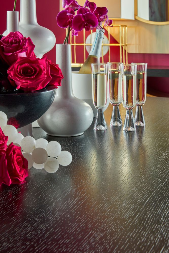 Reed Rectangular Dining Table by Theodore Alexander