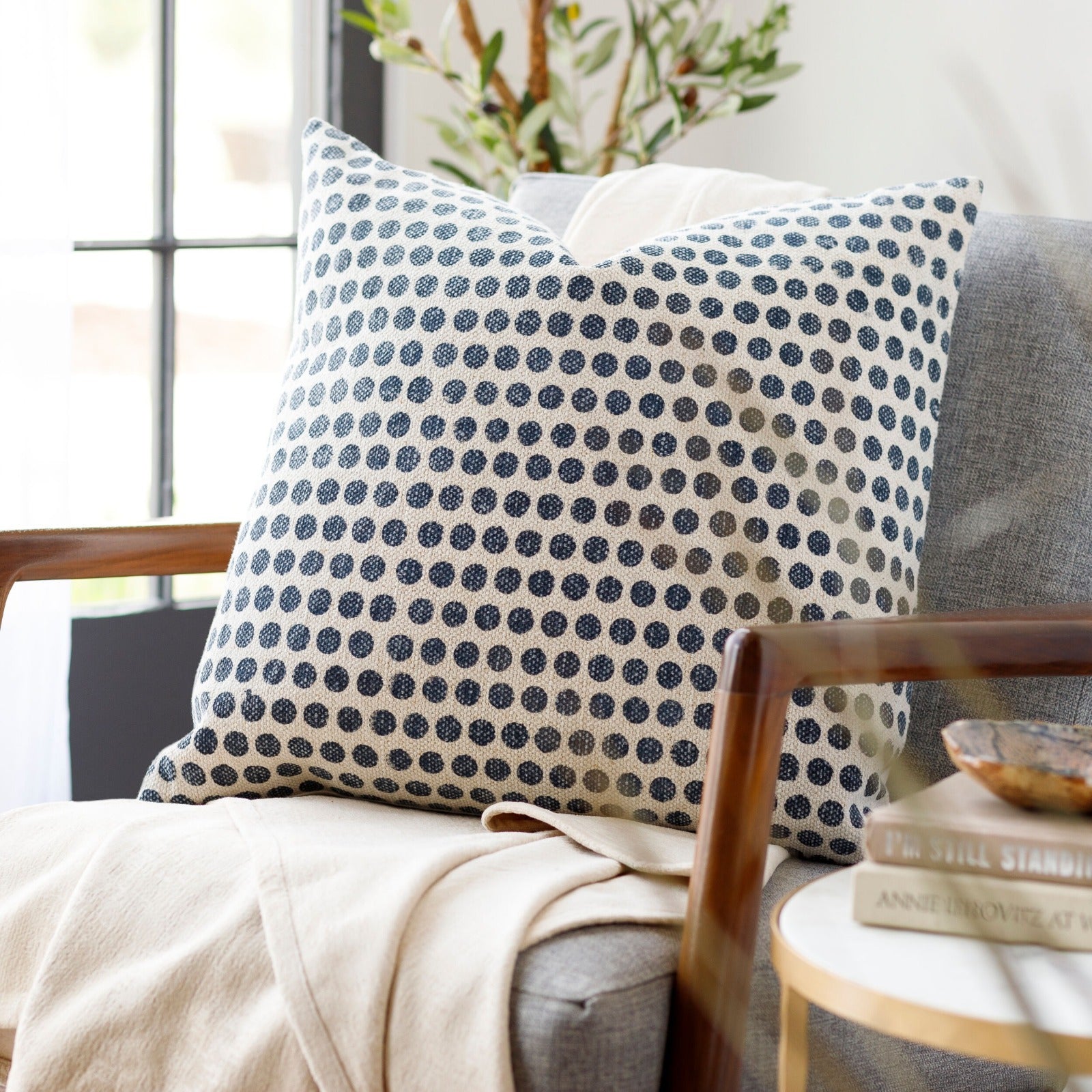 Janya Woven Cushion Dots by Keiichi