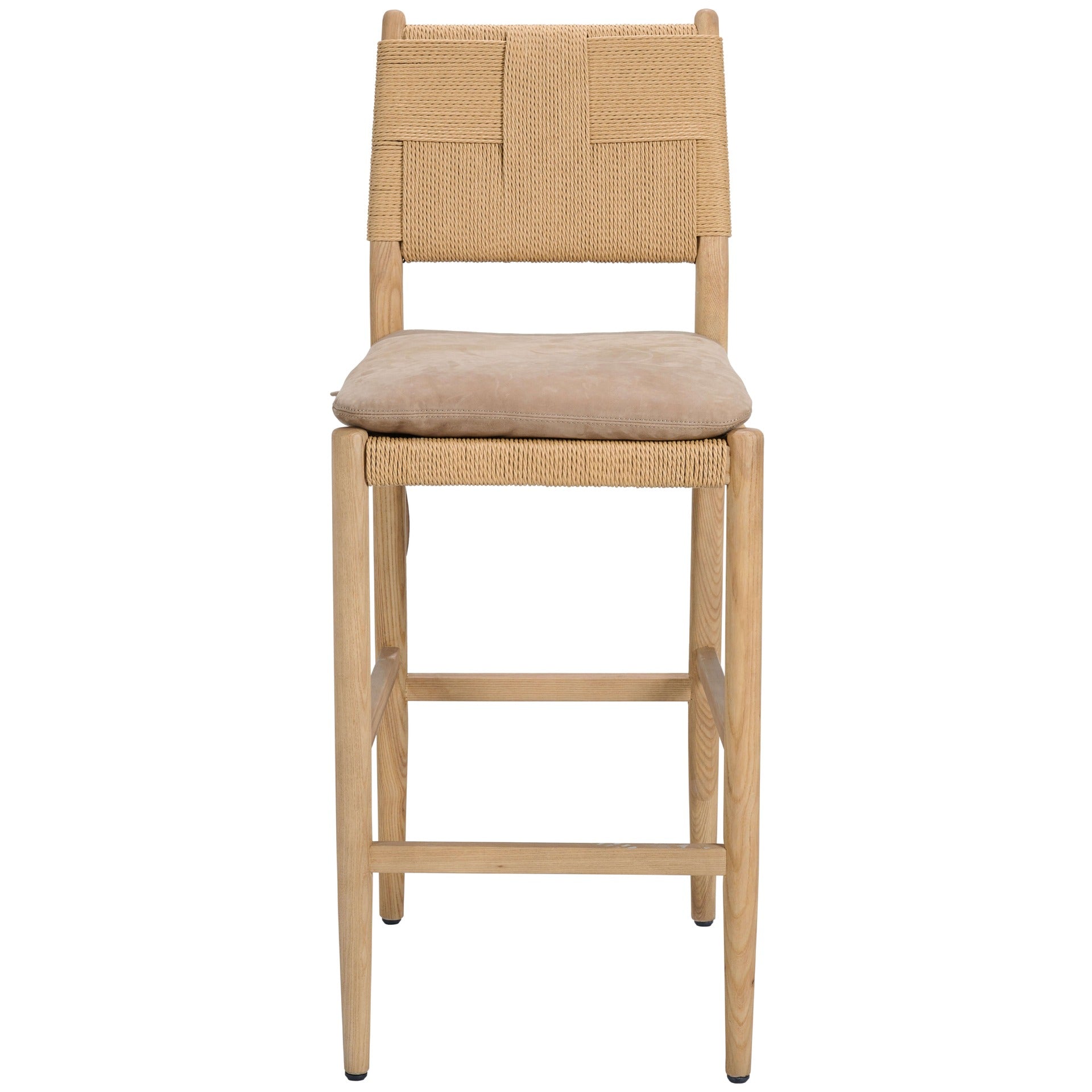 Radford Counter Stool with Leather Seat Cushion by Keiichi