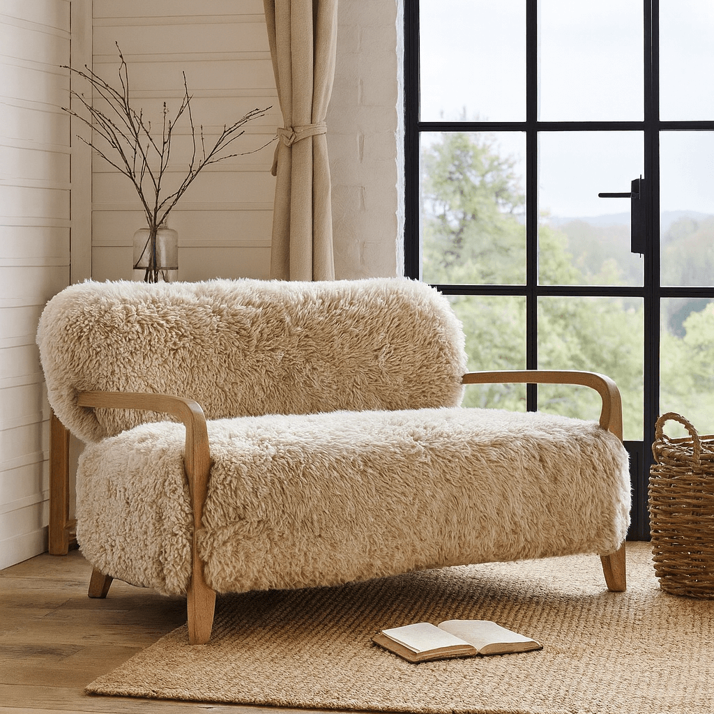 Baaarb Real Sheepskin Sofa by Keiichi