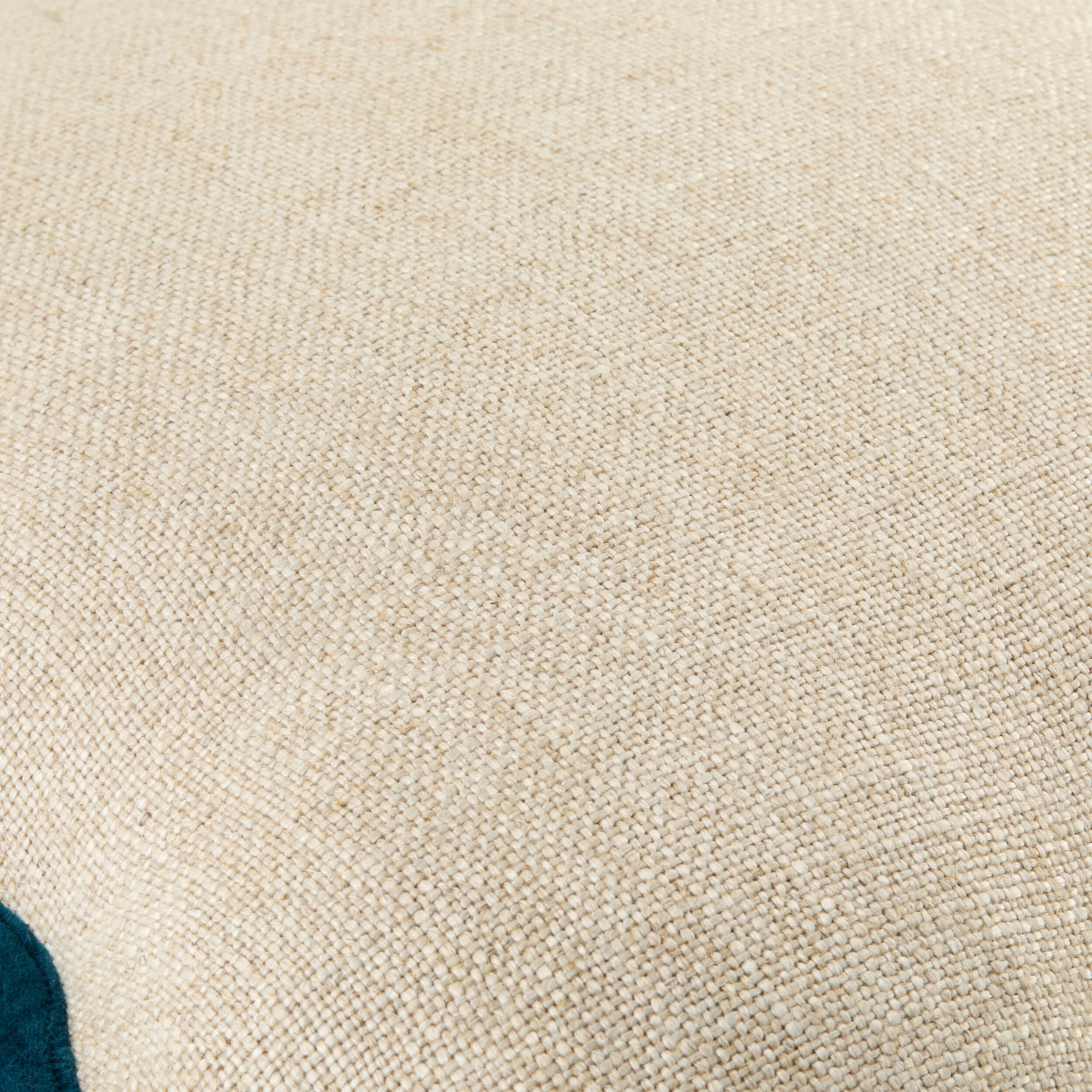 Caliza Woven Cushion in Peacock by Keiichi