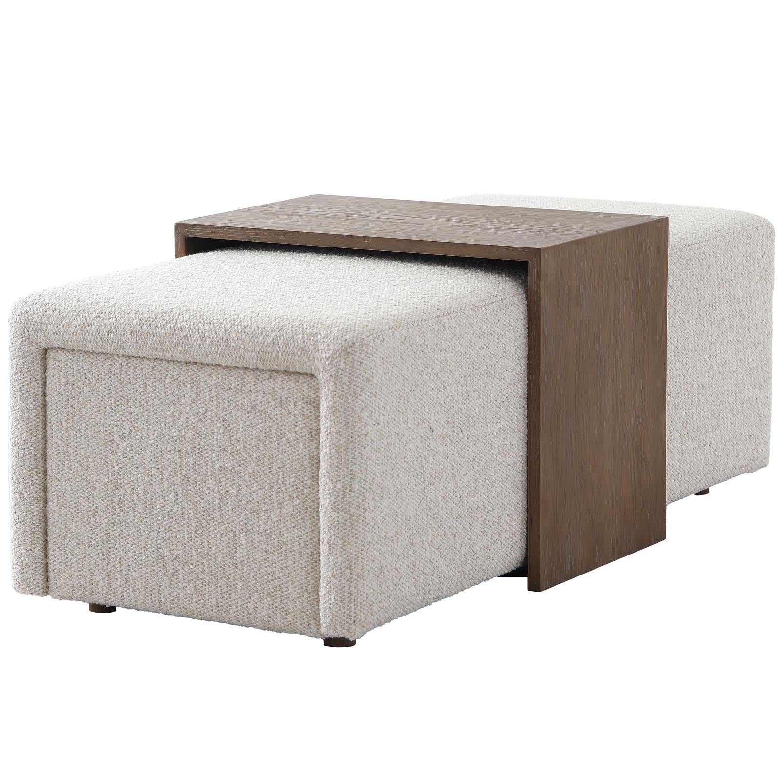 Campden Ottoman in Natural by Keiichi