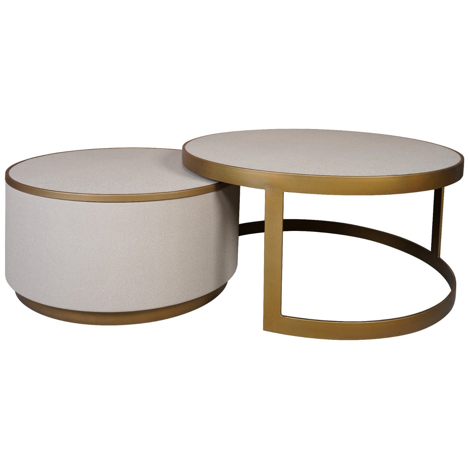 Hazlemere Shagreen Nesting Coffee Table Set by Keiichi