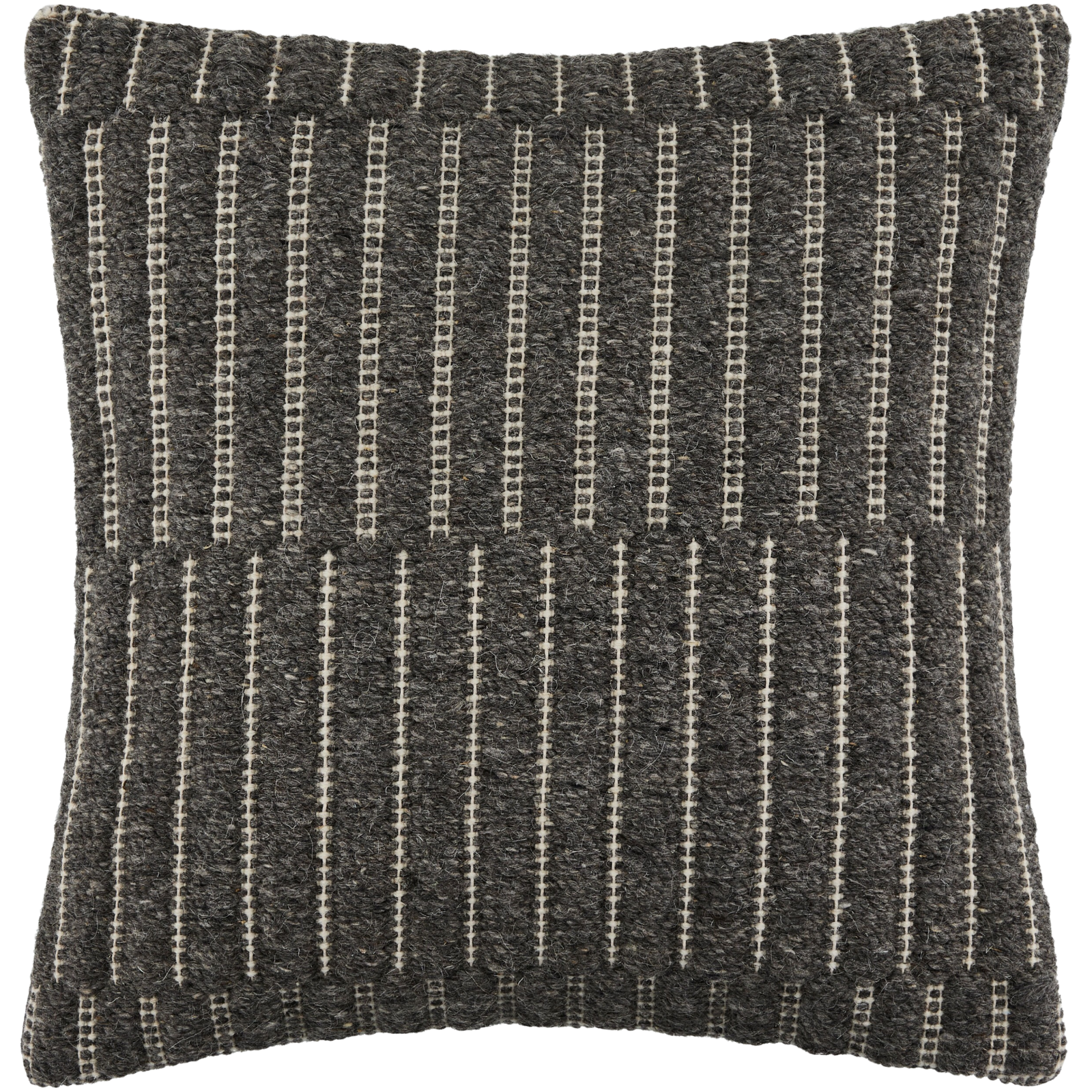 Marzano Hand Woven Cushion in Charcoal by Keiichi