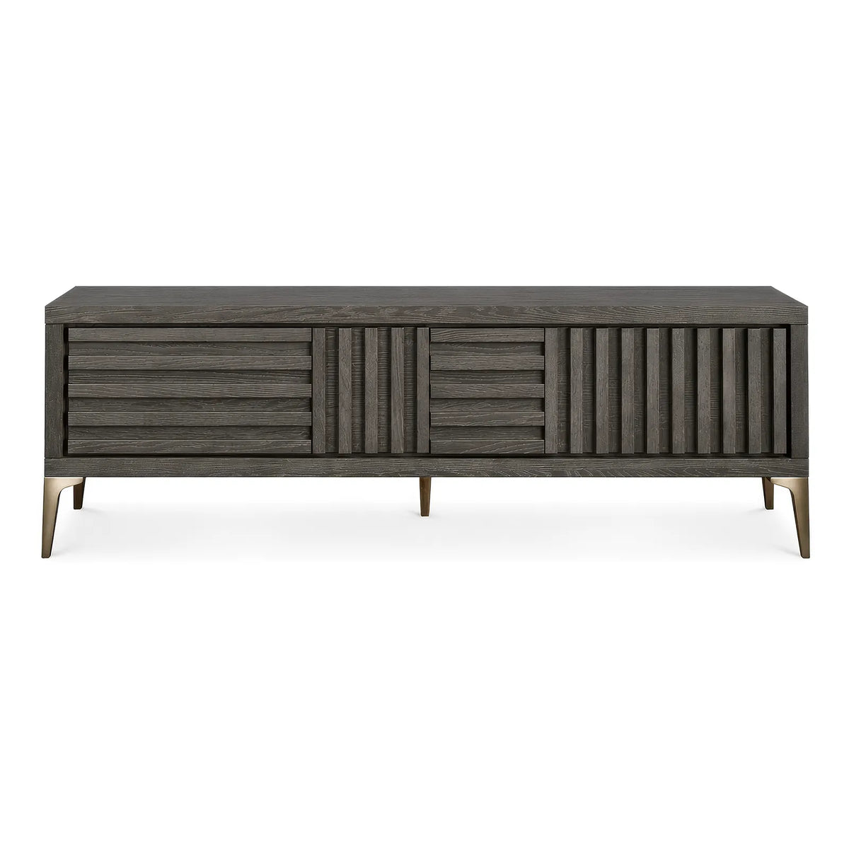 Kyoto Grey Oak Veneer Media TV Cabinet Unit Berkeley Designs