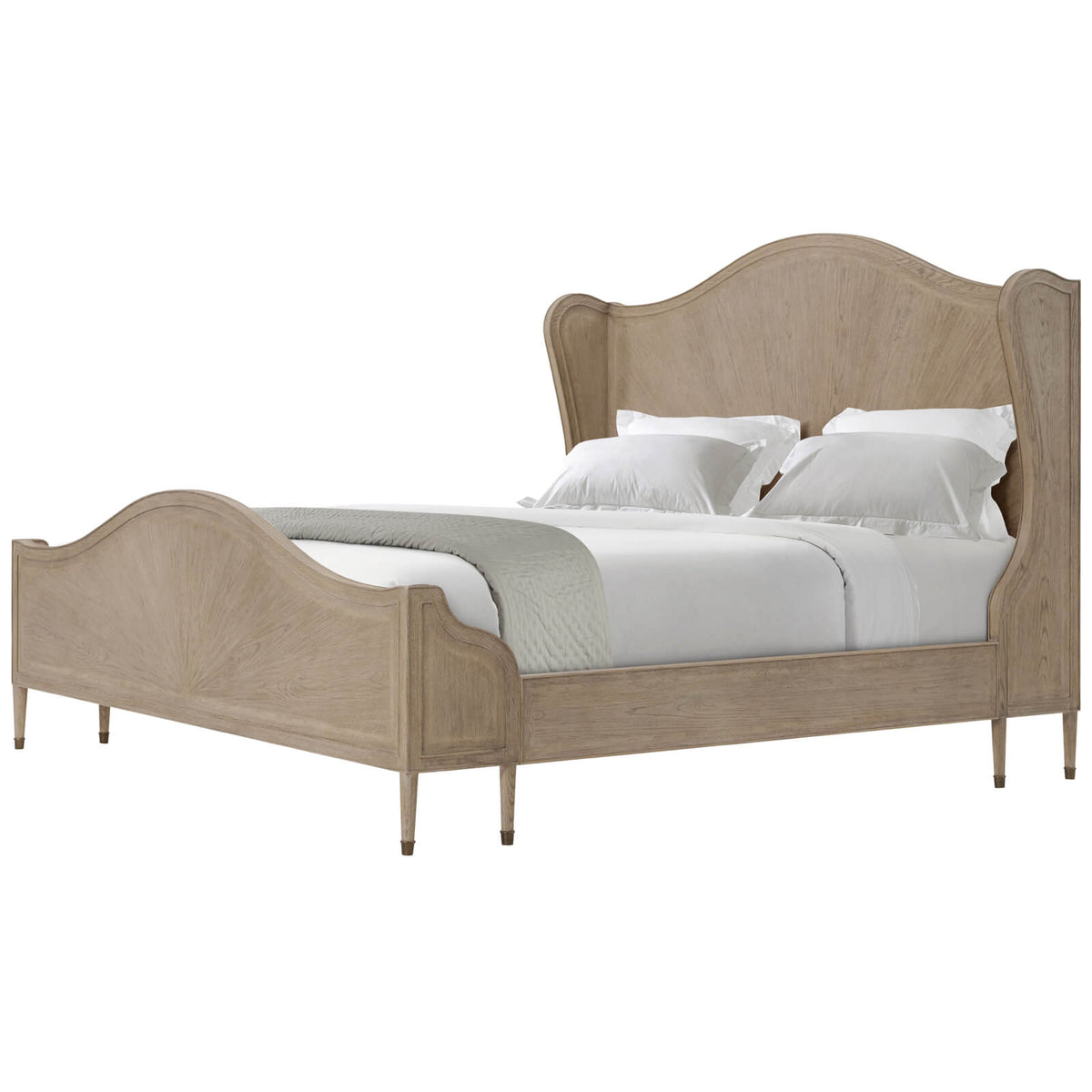 Linden Grove Bed in Riverwash Oak - UK Super King Size by Theodore Alexander