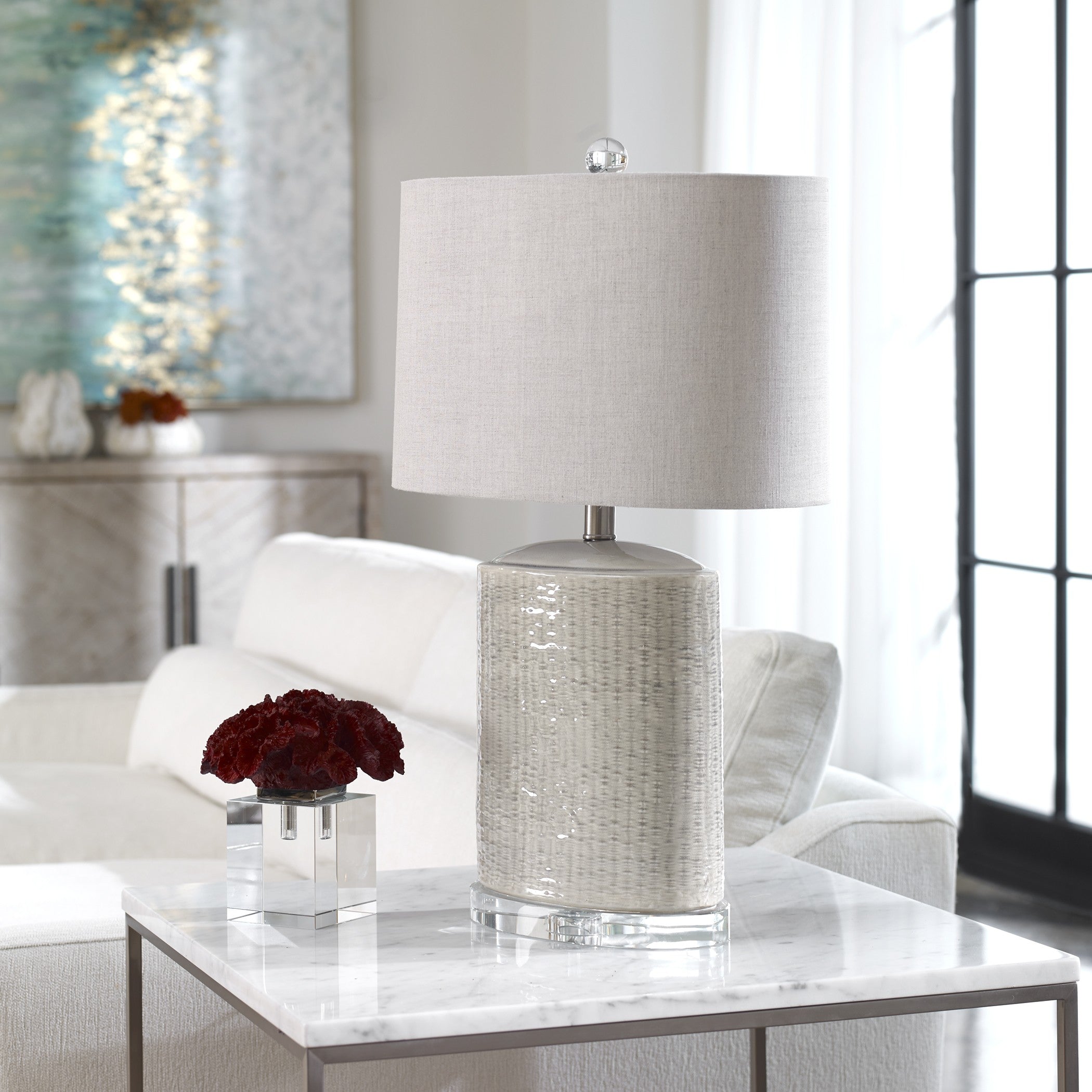 Modica Taupe Ceramic Lamp by Uttermost