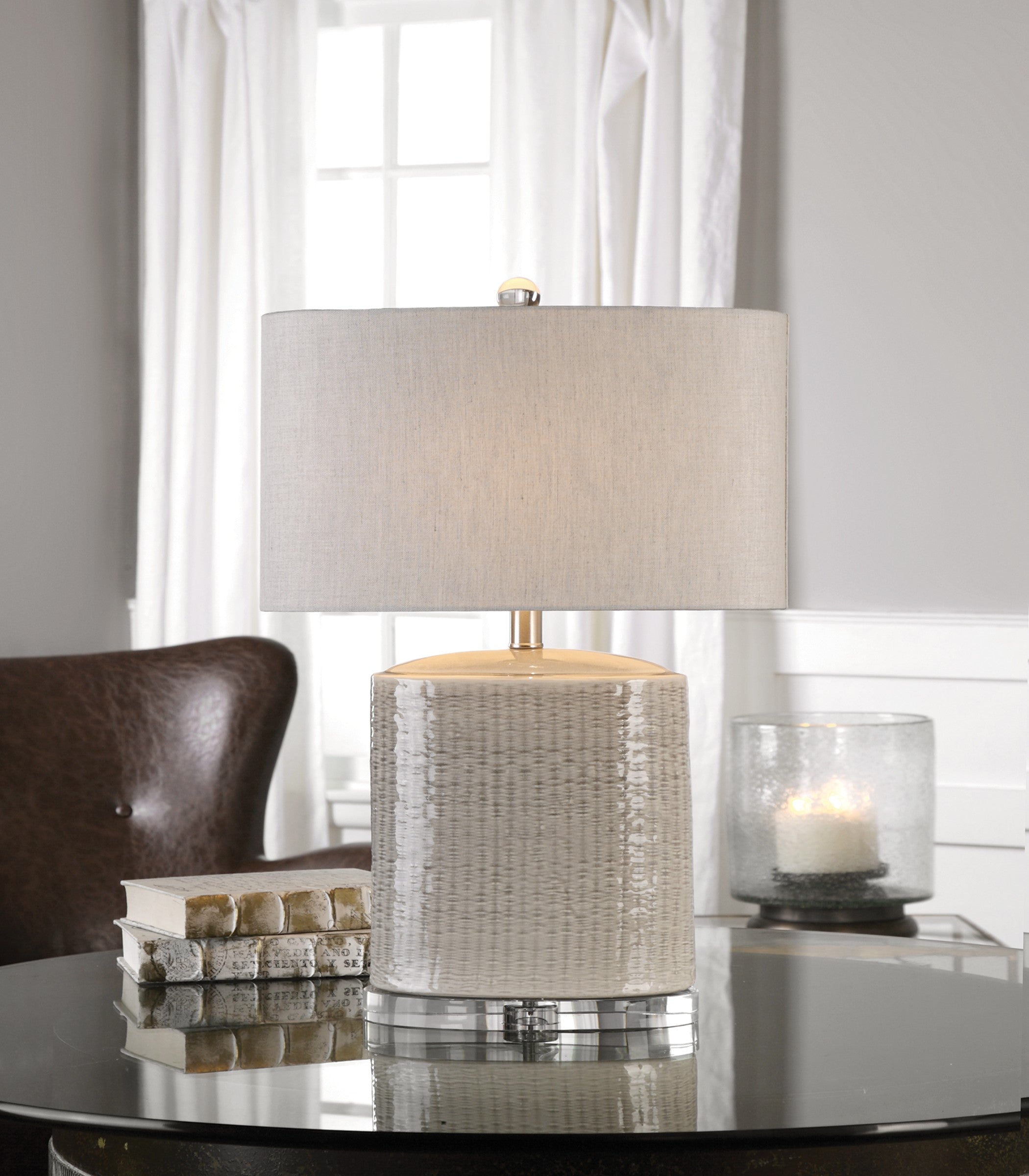 Modica Taupe Ceramic Lamp by Uttermost
