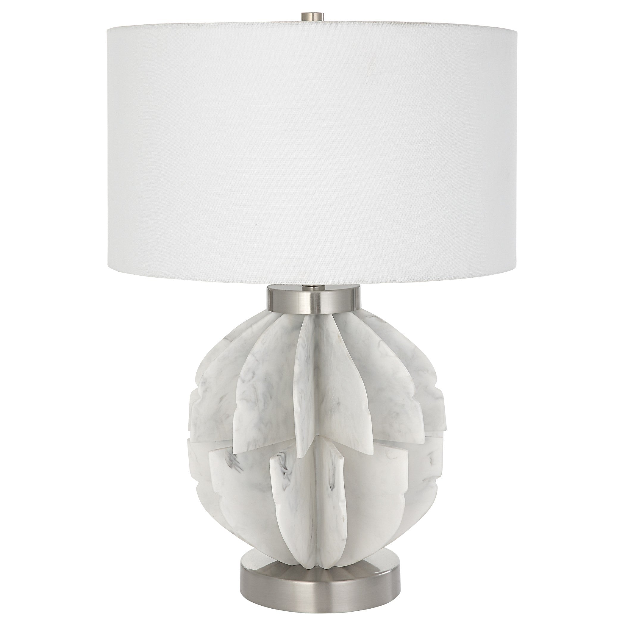 Repetition White Marble Table Lamp by Uttermost