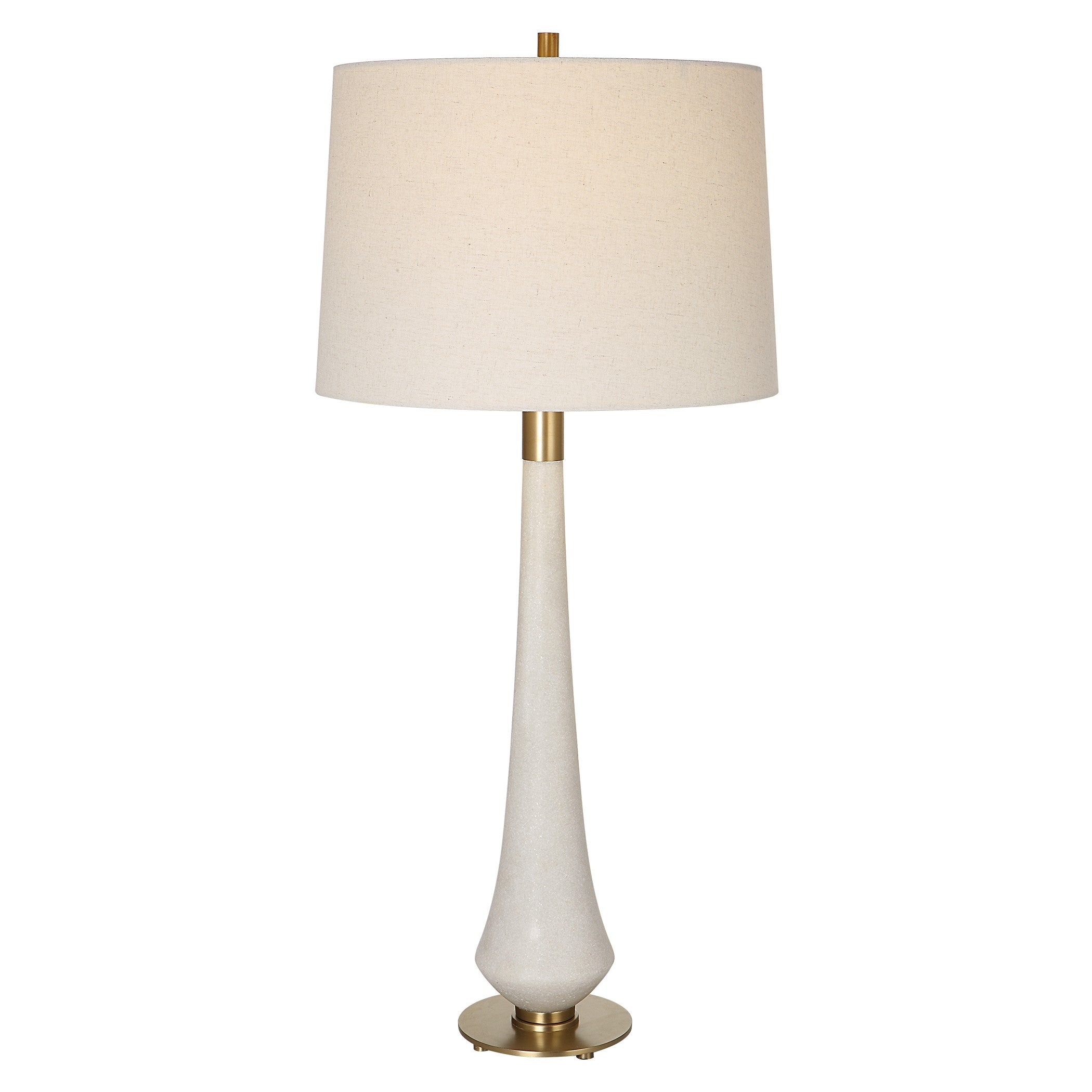 Marille Ivory Stone Table Lamp by Uttermost