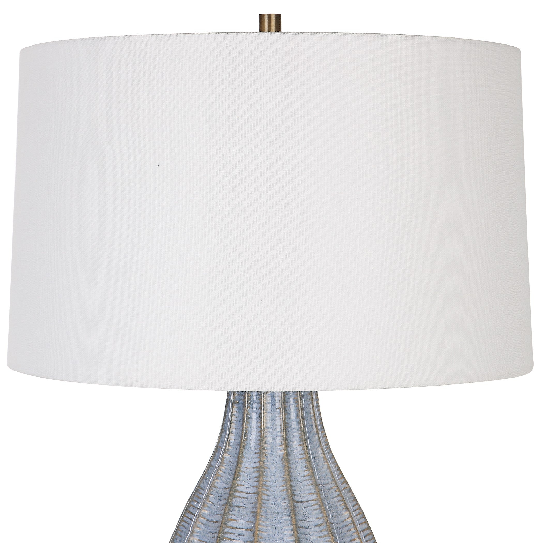 Veston Blue Glaze Table Lamp by Uttermost