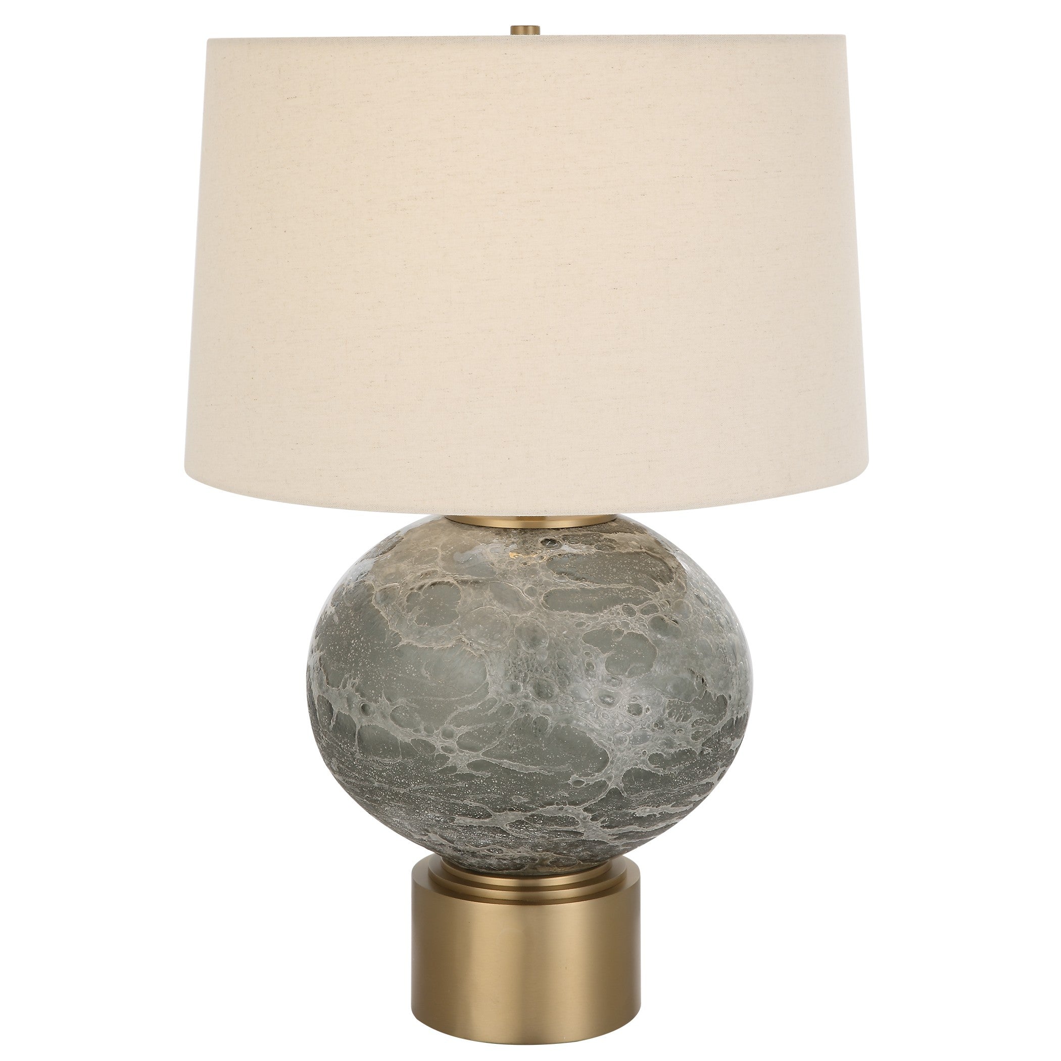 Lunia Gray Glass Table Lamp by Uttermost