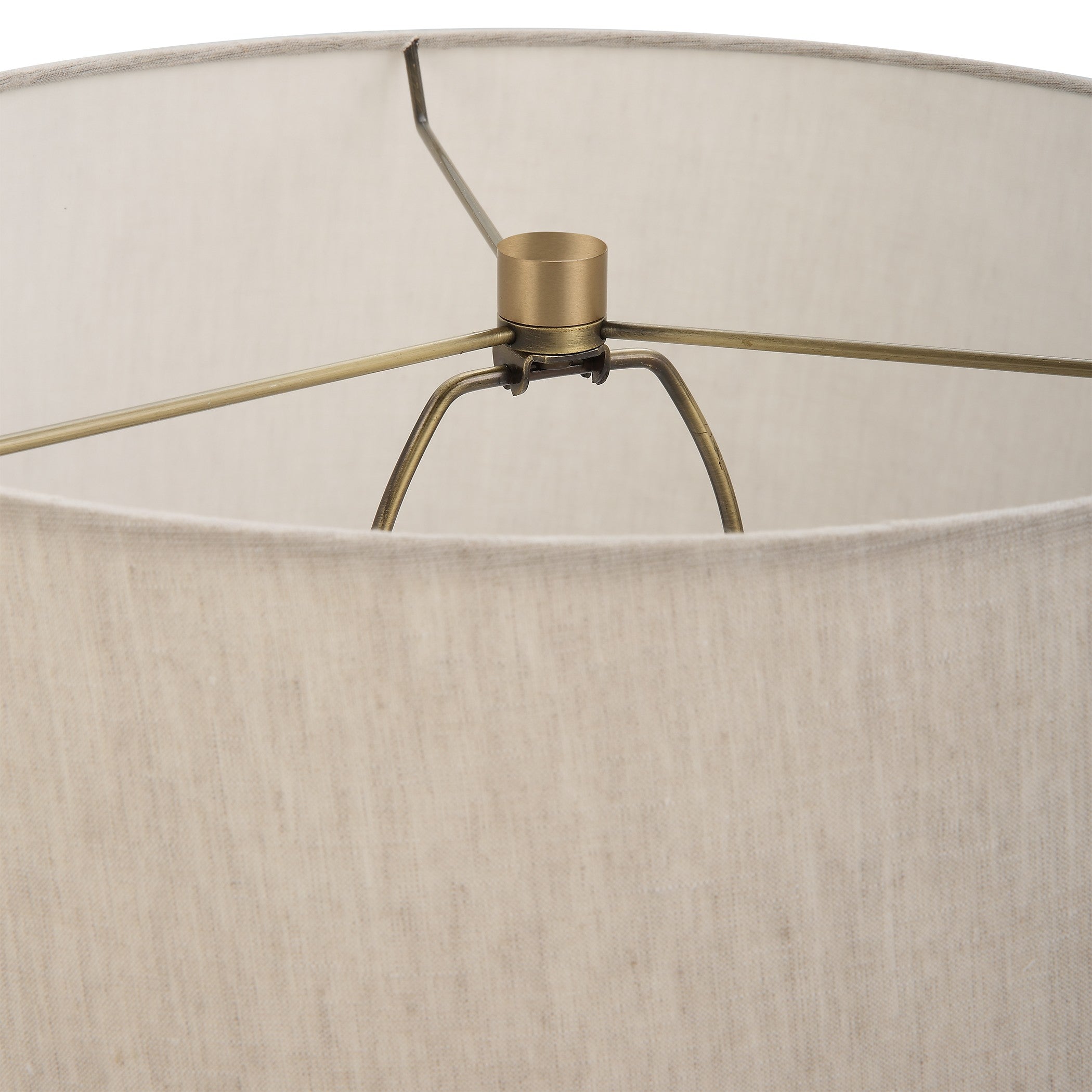 Gravitas Elegant Brass & Stone Lamp by Uttermost