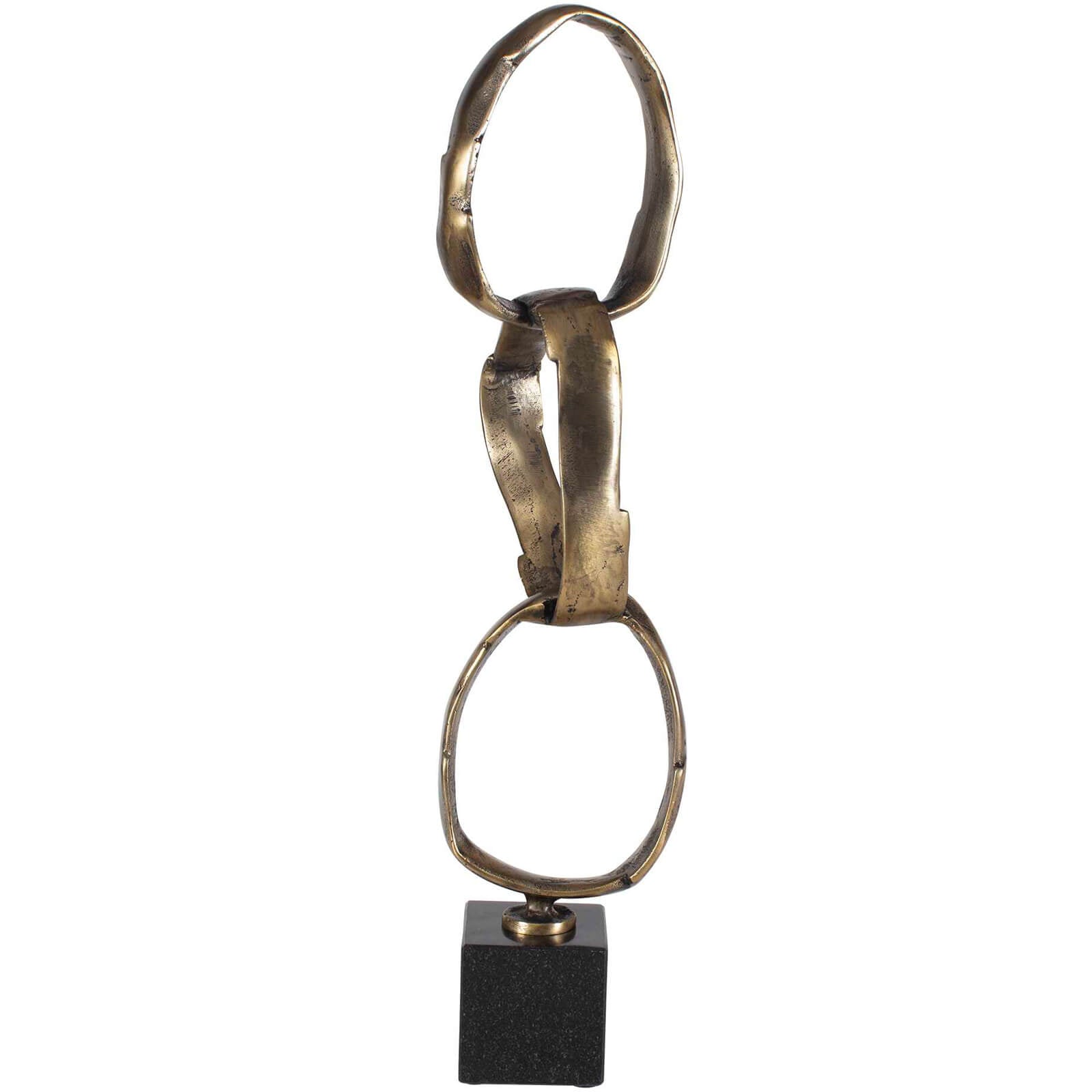 Loopform Brass Ring Sculpture by Uttermost