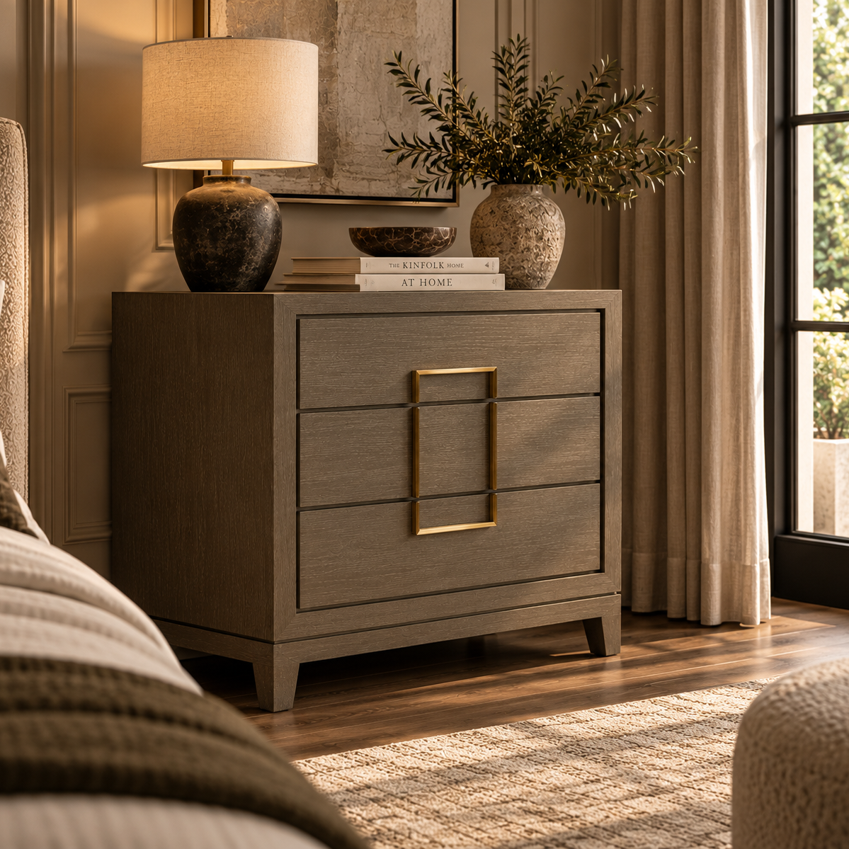 Lucca Grey Oak 3 Drawer Chest Berkeley Designs