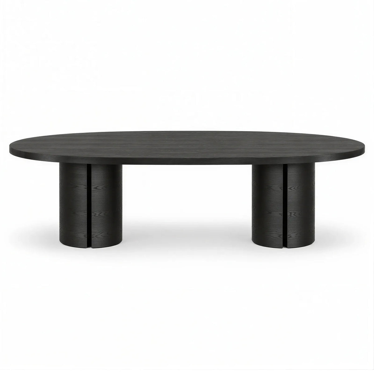 Lugano Textured Dark Oak Wood Dining Table 10 Seater Berkeley Designs