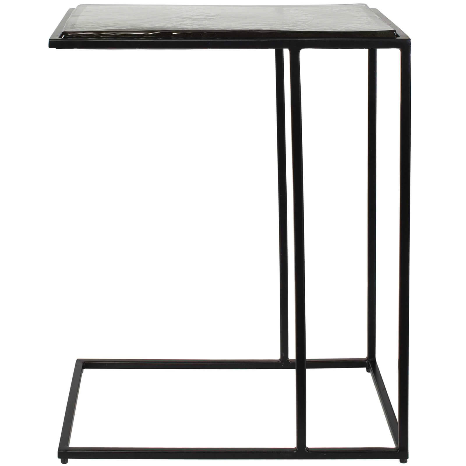 Mateo Glass Top Side Table by Uttermost